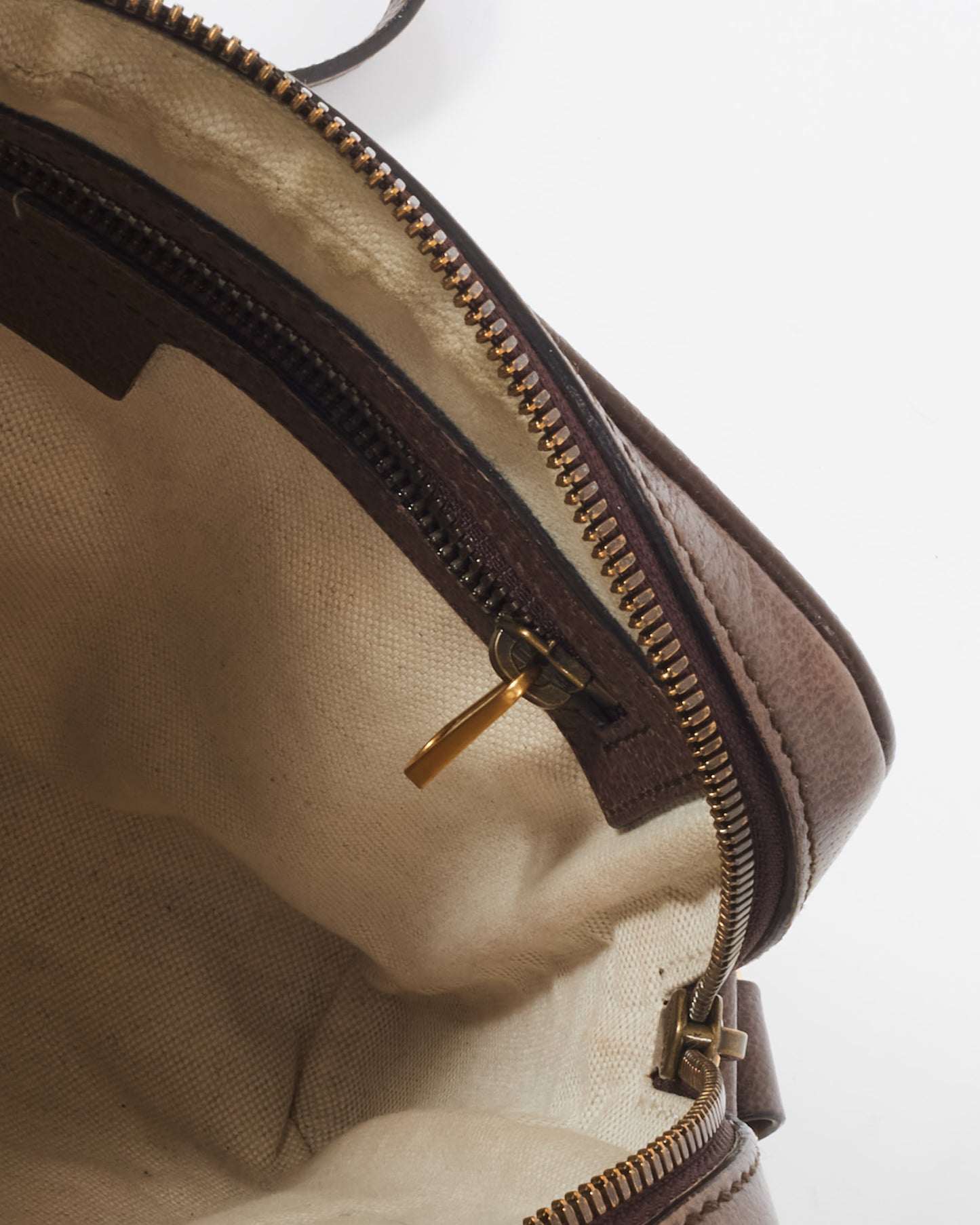 Gucci Brown GG Monogram Coated Canvas Small Web Ophidia Crossbody Bag