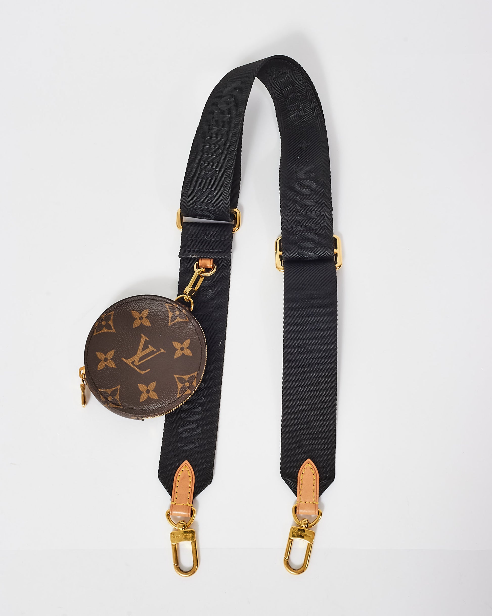 Buy Louis Vuitton Black Canvas and Monogram Bandoulière Strap