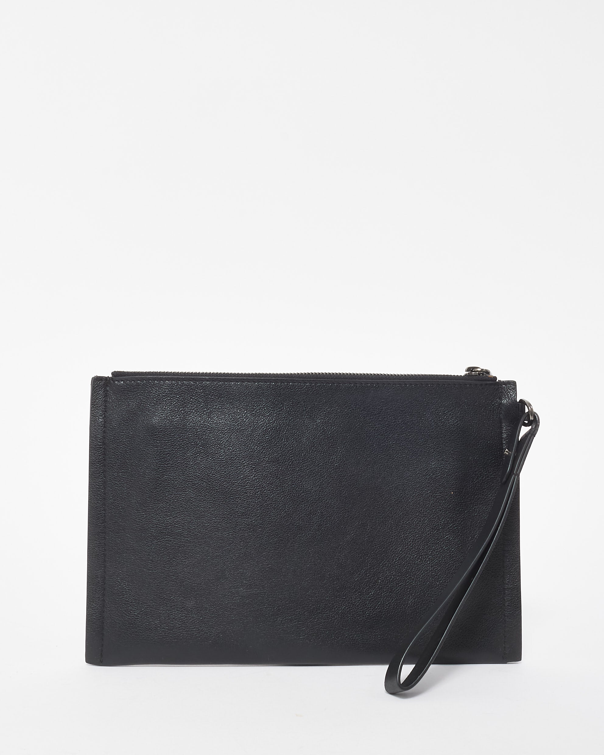 Buy Brunello Cucinelli Black Leather & Sparkle Wristlet Buy Brunello Cucinelli Black Leather & Sparkle Wristlet