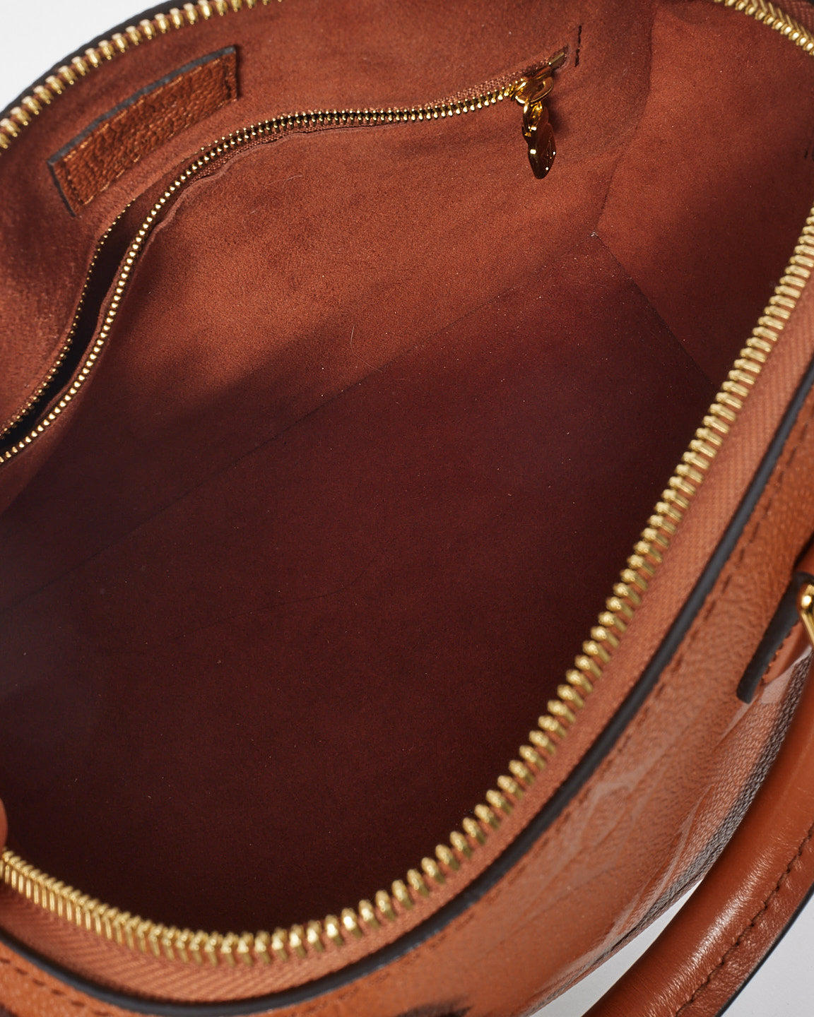 Louis Vuitton Cognac Giant Monogram Empreinte Leather Bandoulière Speedy 25