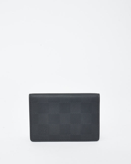 Louis Vuitton Black Leather Damier Infini Pocket Organizer