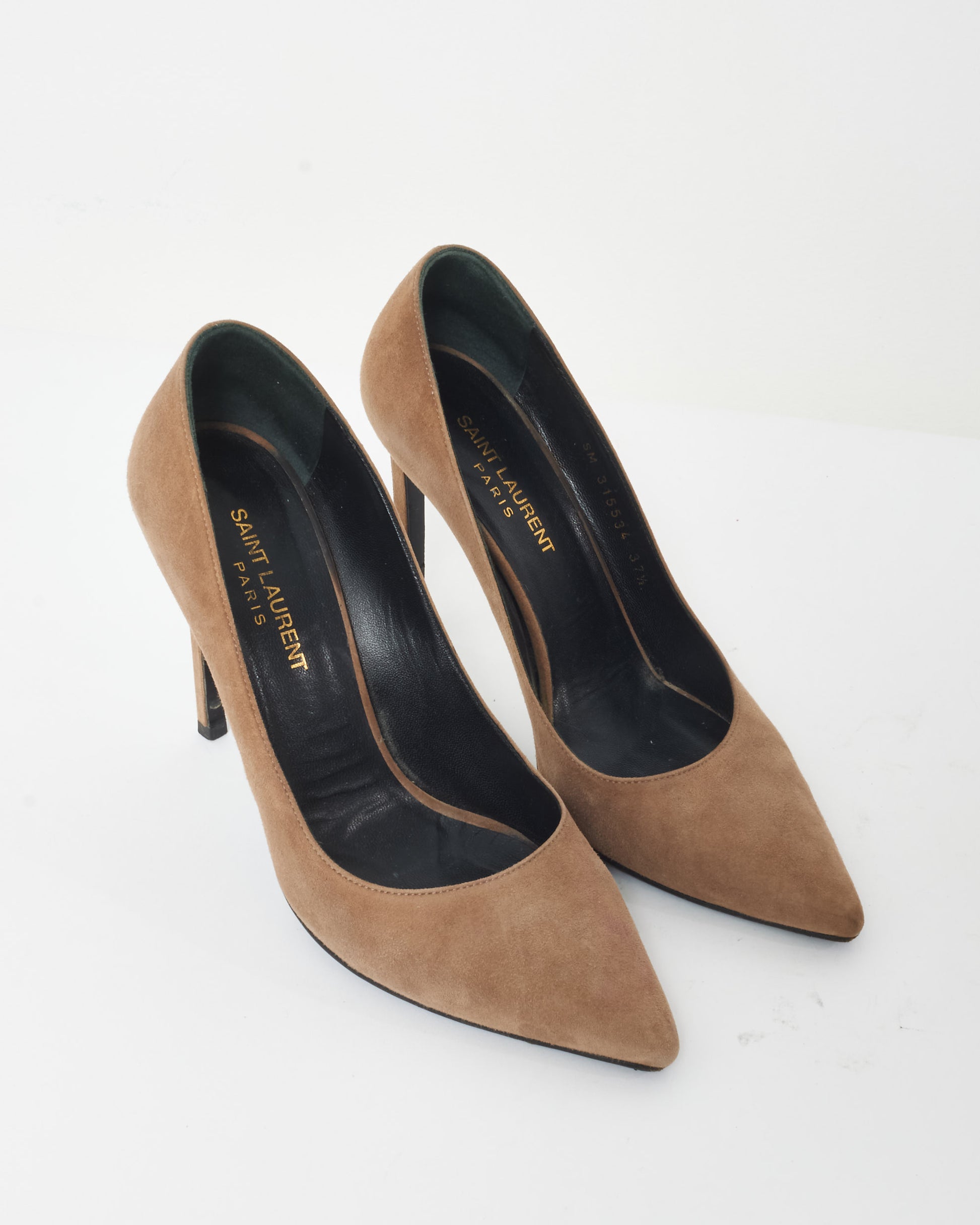 Buy Saint Laurent Light Brown Suede Pumps Authenticated