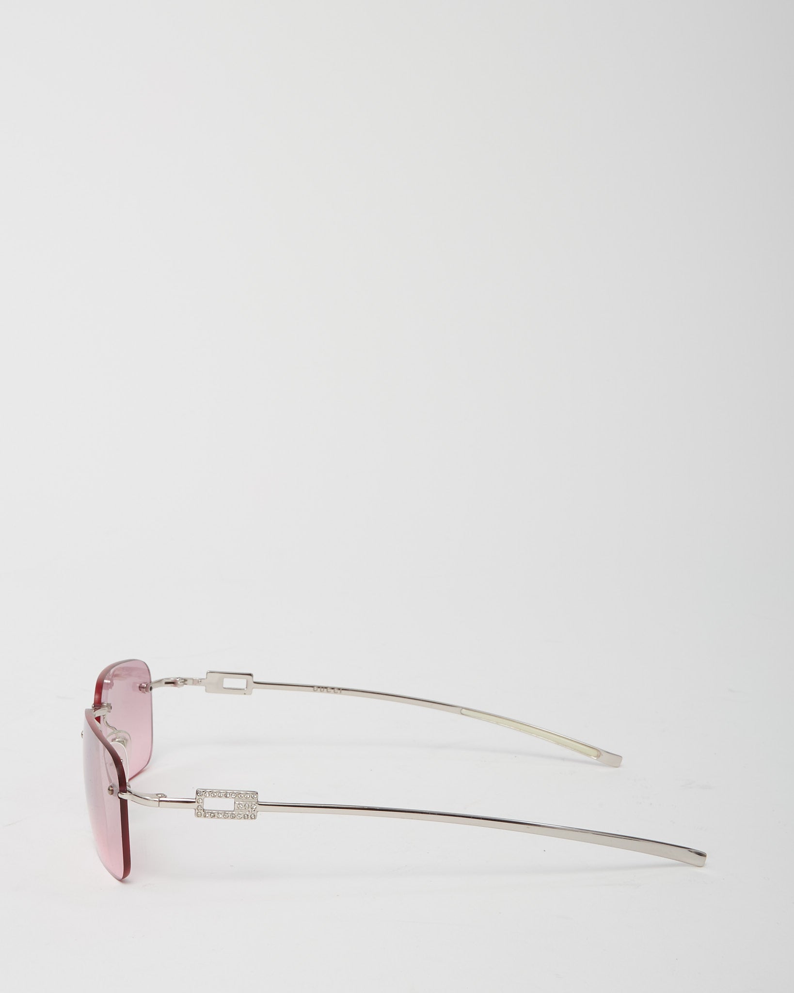Buy Gucci Vintage Pink Lens GG 1777 GG Crystal Strass Rimless
