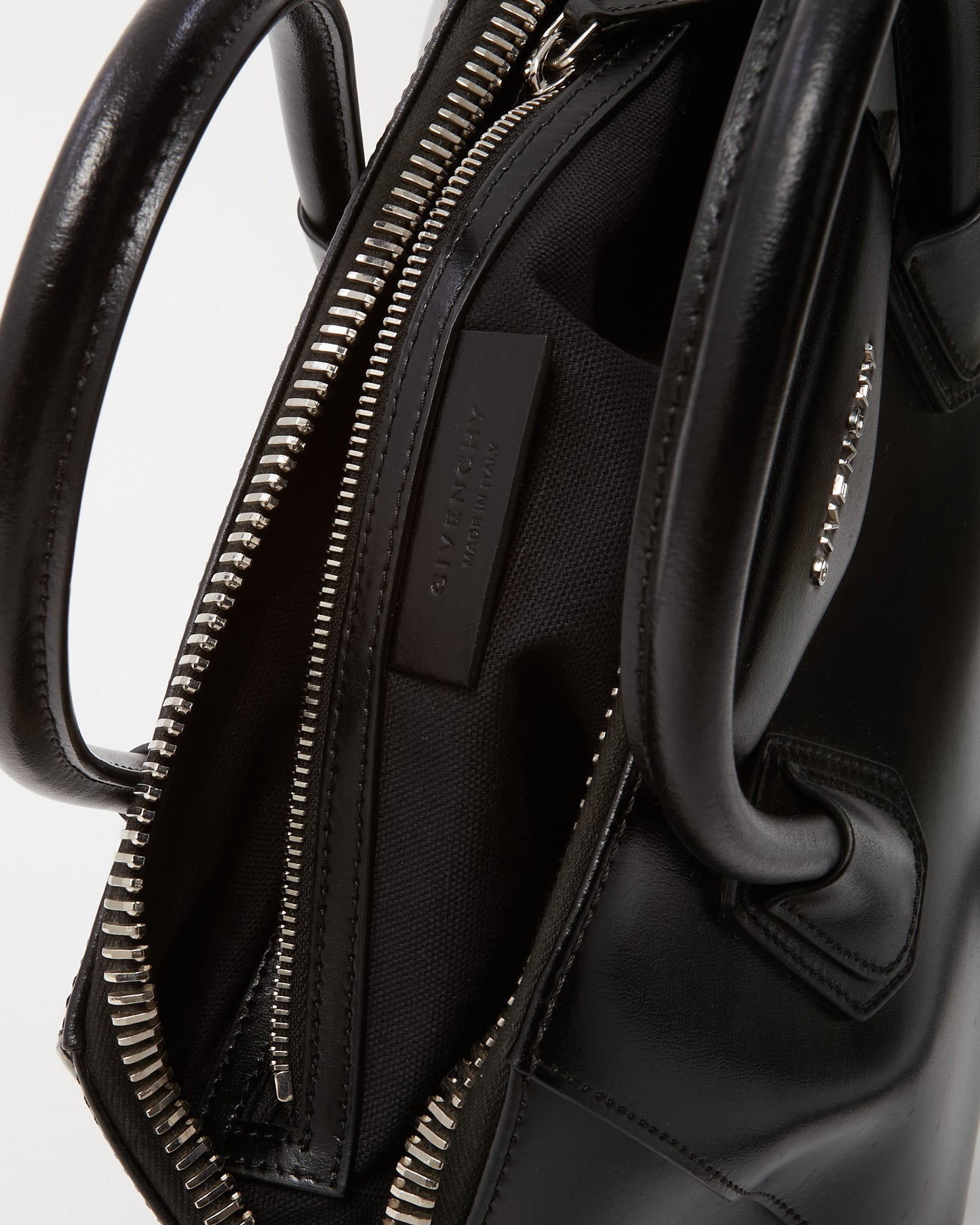 Givenchy Black Smooth Box Leather Antigona Small Tote Bag