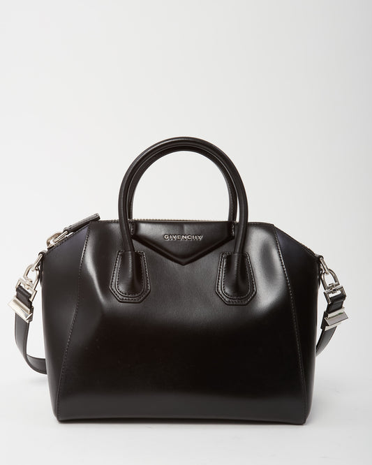 Givenchy Black Smooth Box Leather Antigona Small Tote Bag