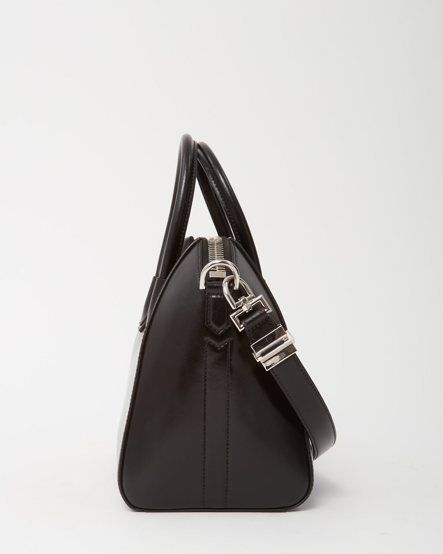 Givenchy Black Smooth Box Leather Antigona Small Tote Bag