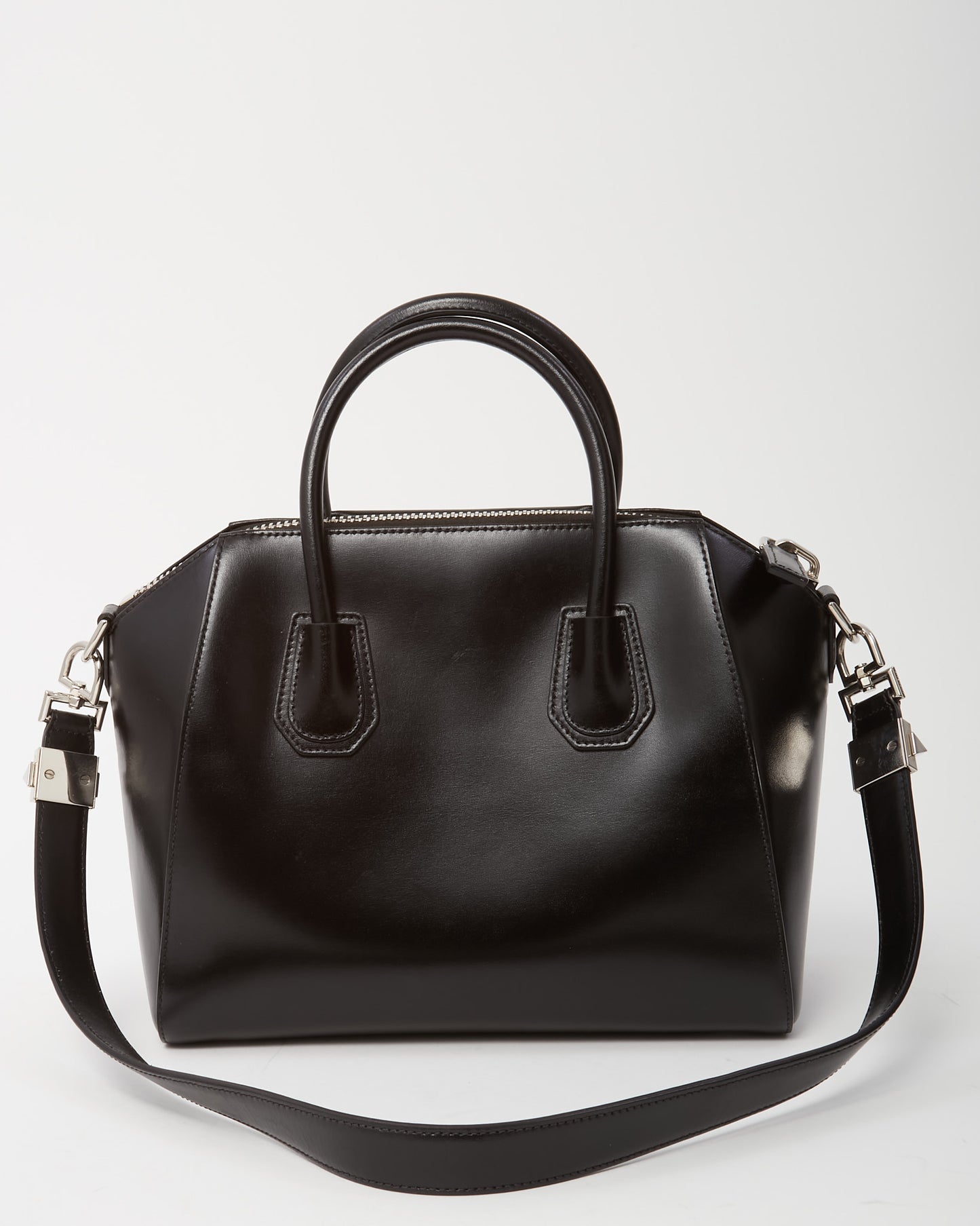 Givenchy Black Smooth Box Leather Antigona Small Tote Bag