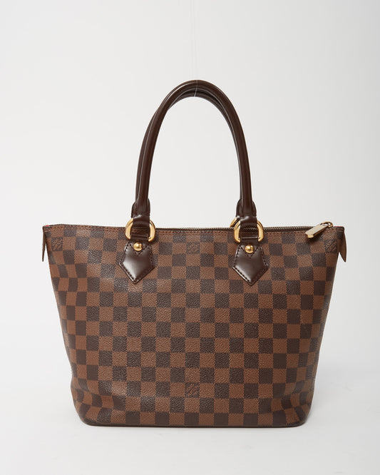 Louis Vuitton Damier Ebene Coated Canvas Saleya PM Tote