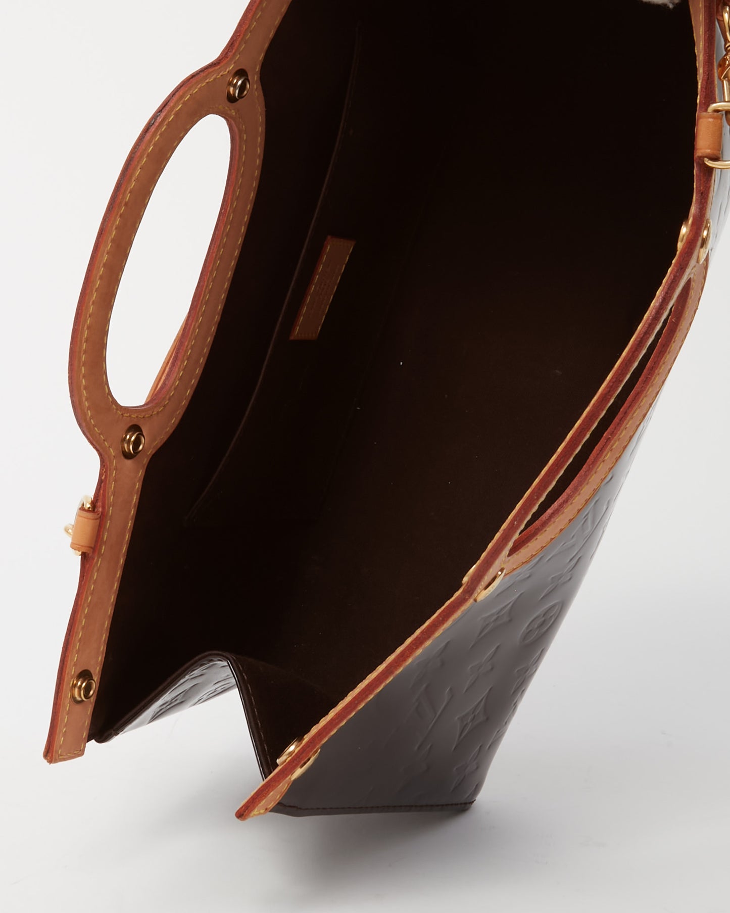 Louis Vuitton Purple Amarante Monogram Vernis Roxbury Bag with Strap