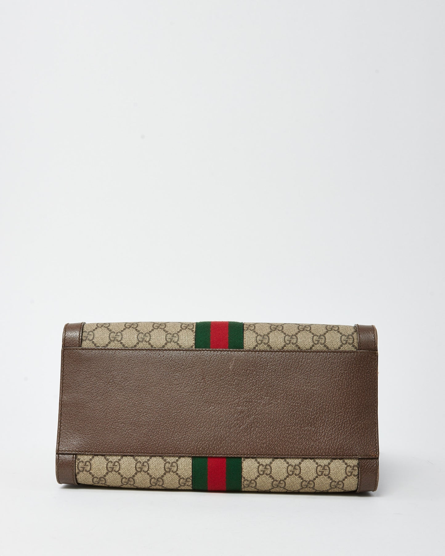 Gucci Brown and Beige Monogram GG Supreme Coated Canvas Medium Ophidia Tote with Strap