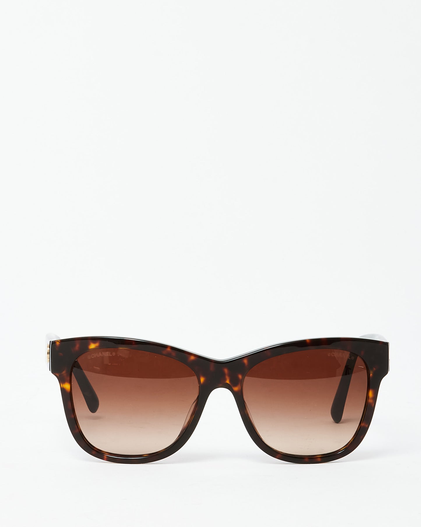 Chanel Brown Tortoise 5380/A Oversize Cat Eye Sunglasses
