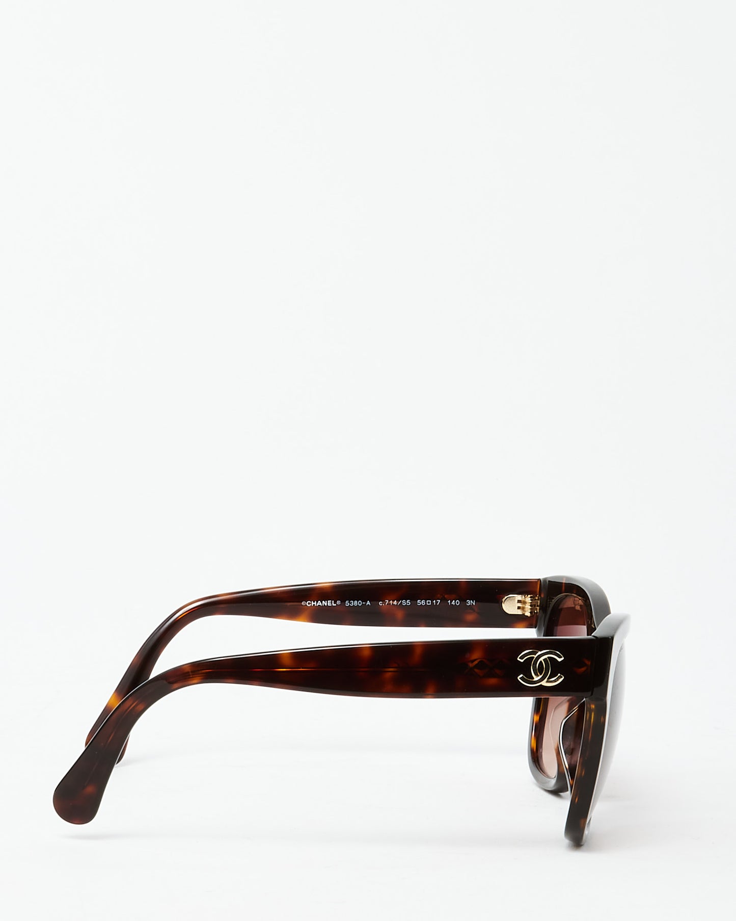 Chanel Brown Tortoise 5380/A Oversize Cat Eye Sunglasses