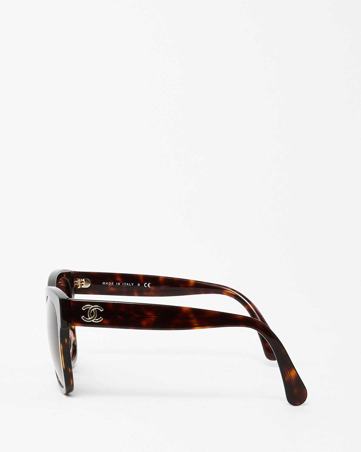 Chanel Brown Tortoise 5380/A Oversize Cat Eye Sunglasses