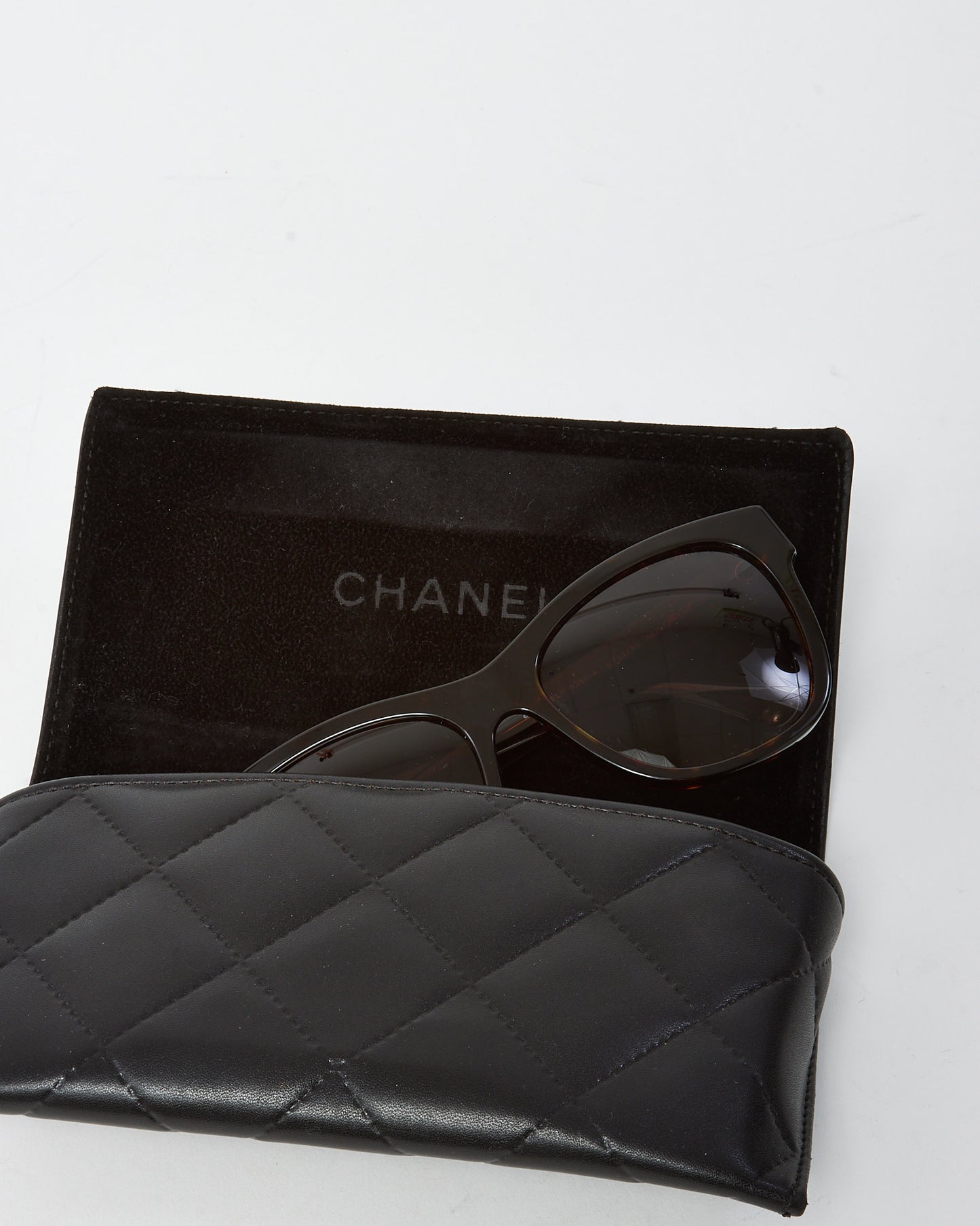 Chanel Brown Tortoise 5380/A Oversize Cat Eye Sunglasses