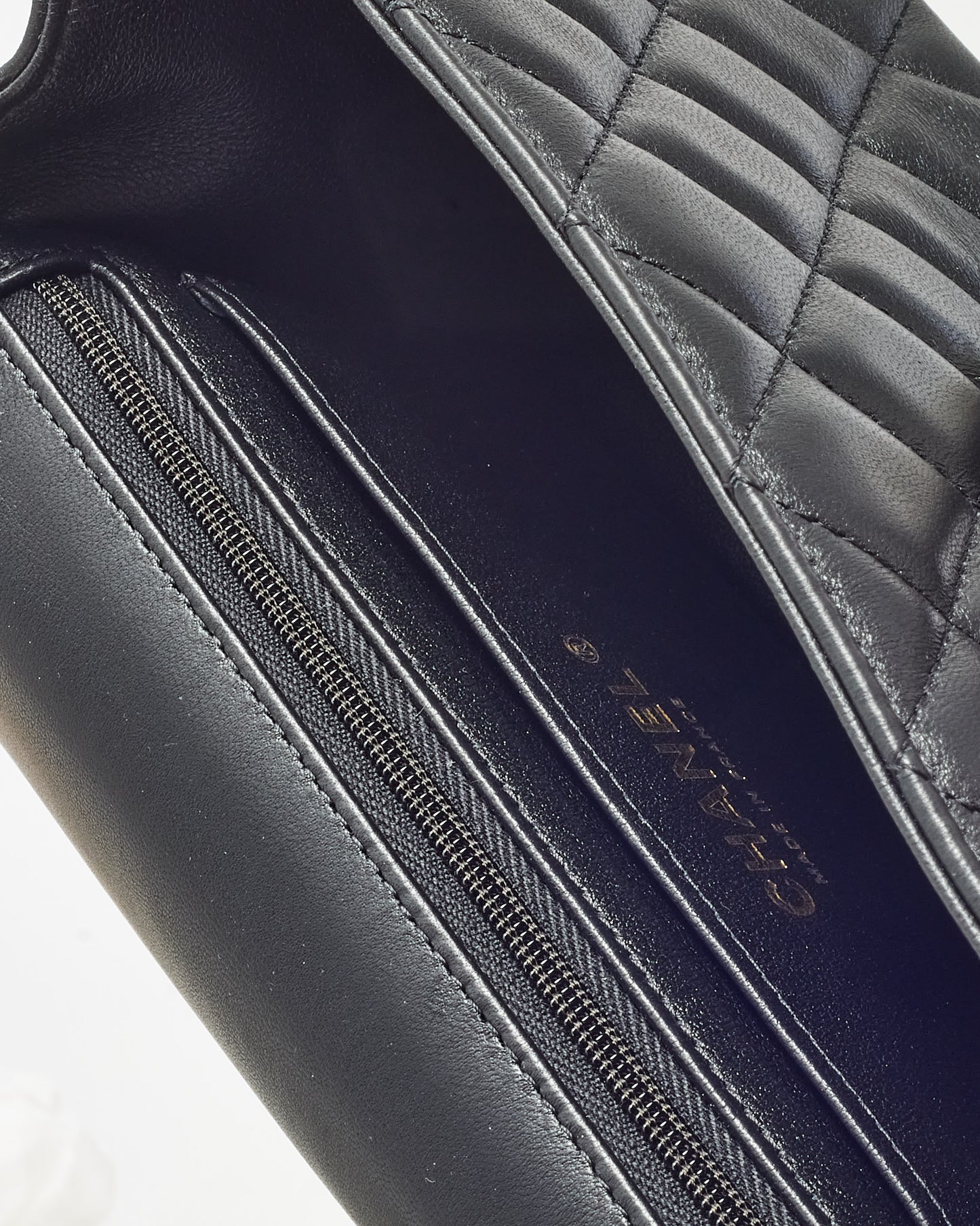 Chanel Black Lambskin Leather Mini Rectangular Flap Bag CGHW