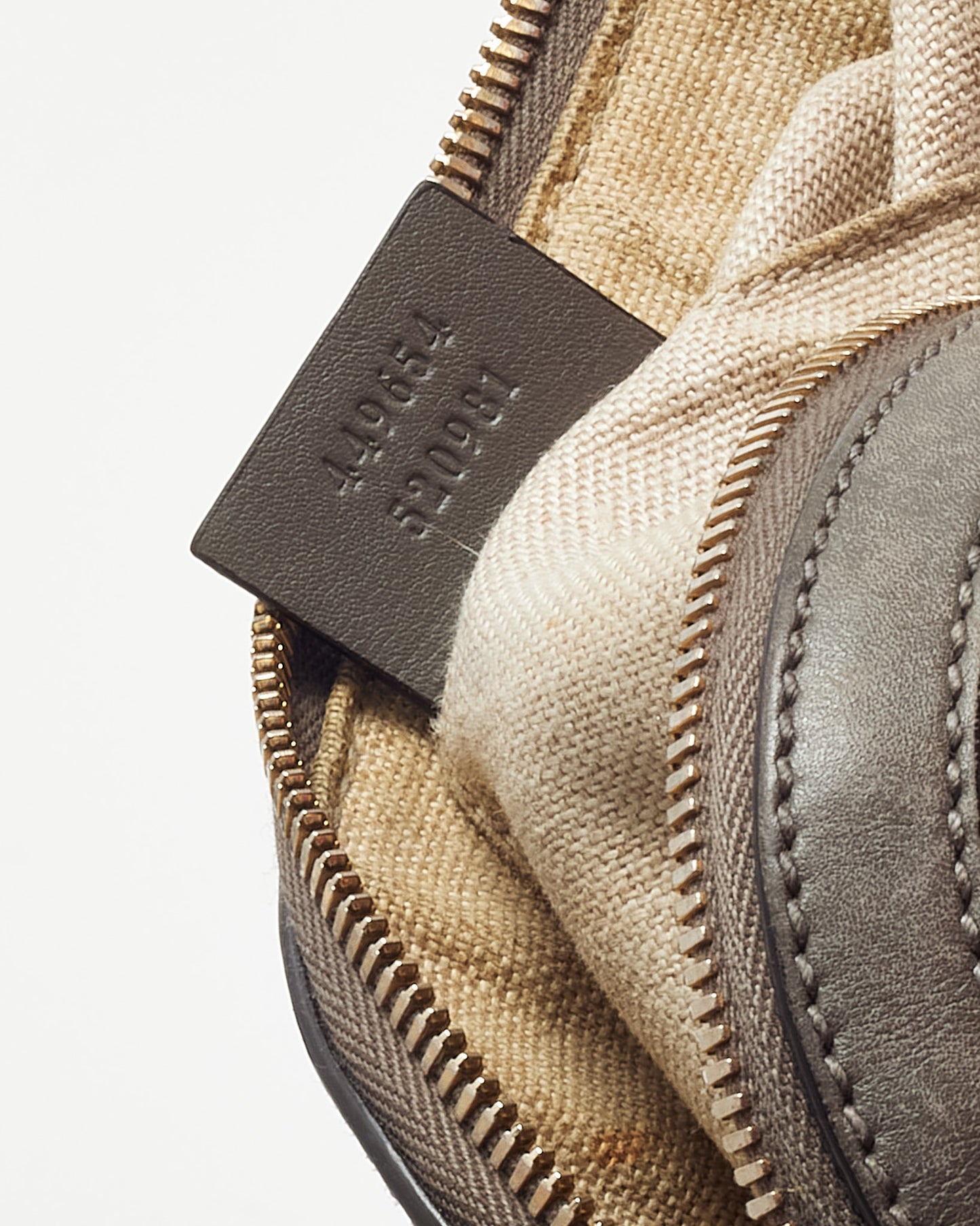 Gucci Grey Micro Guccissima Leather Mini Dome Crossbody Bag with Strap