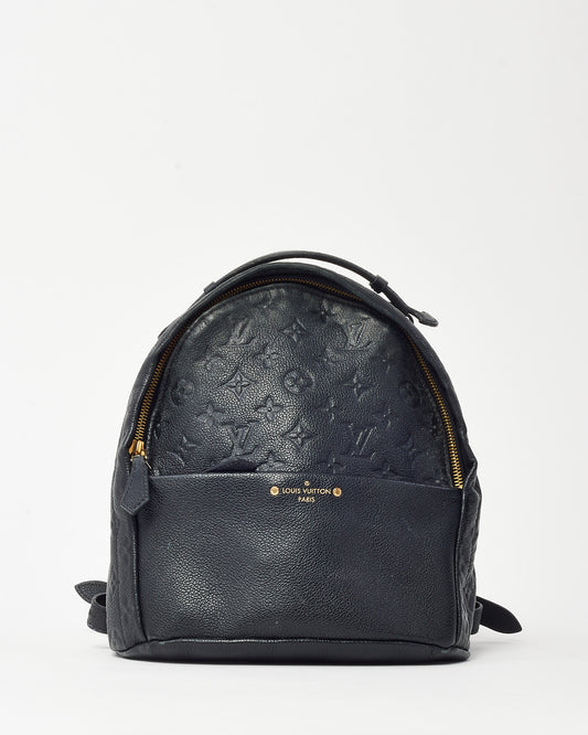 Louis Vuitton Black Monogram Empreinte Leather Sorbonne Backpack