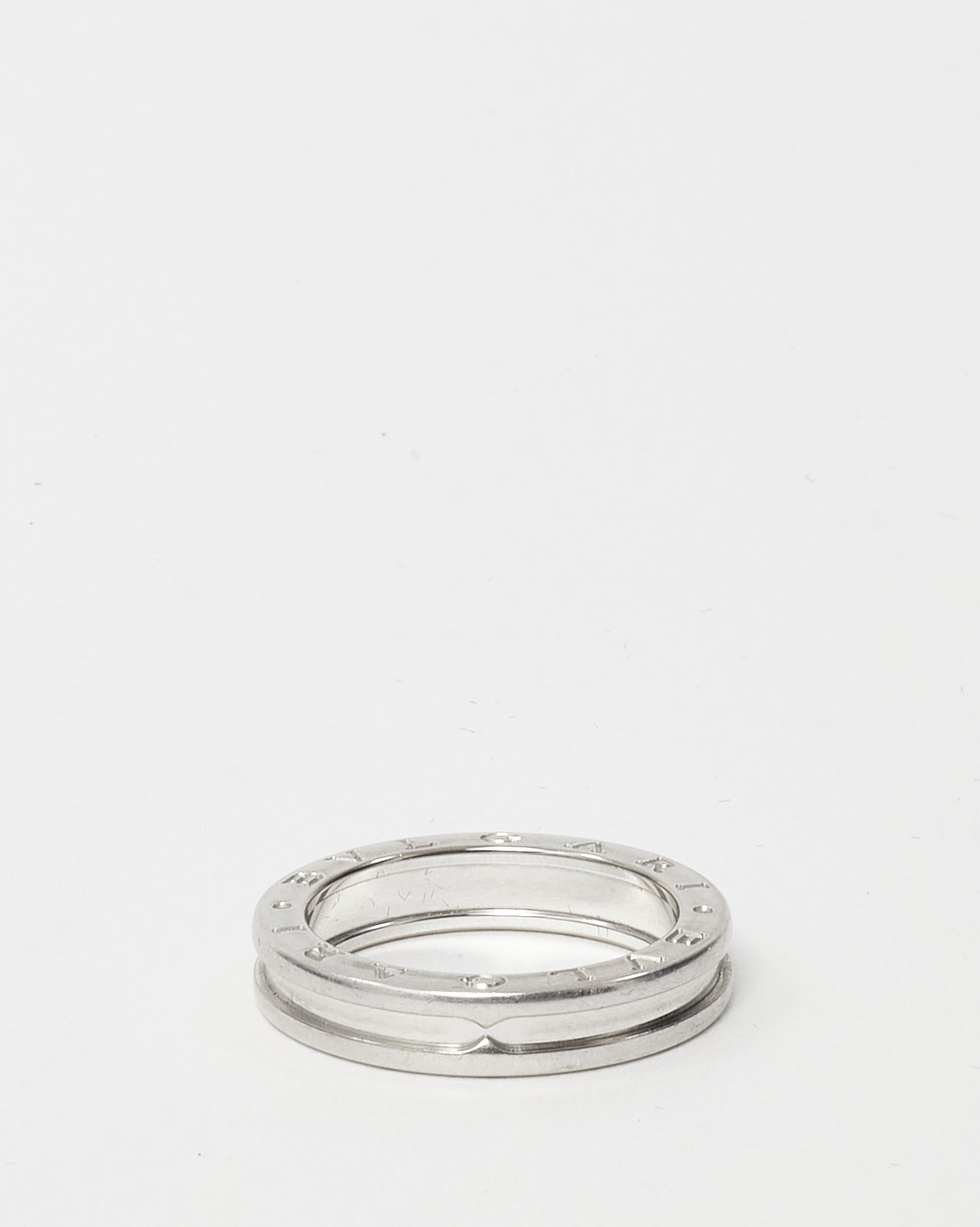 Bulgari 18K White Gold B Zero1 One Band Ring - 60