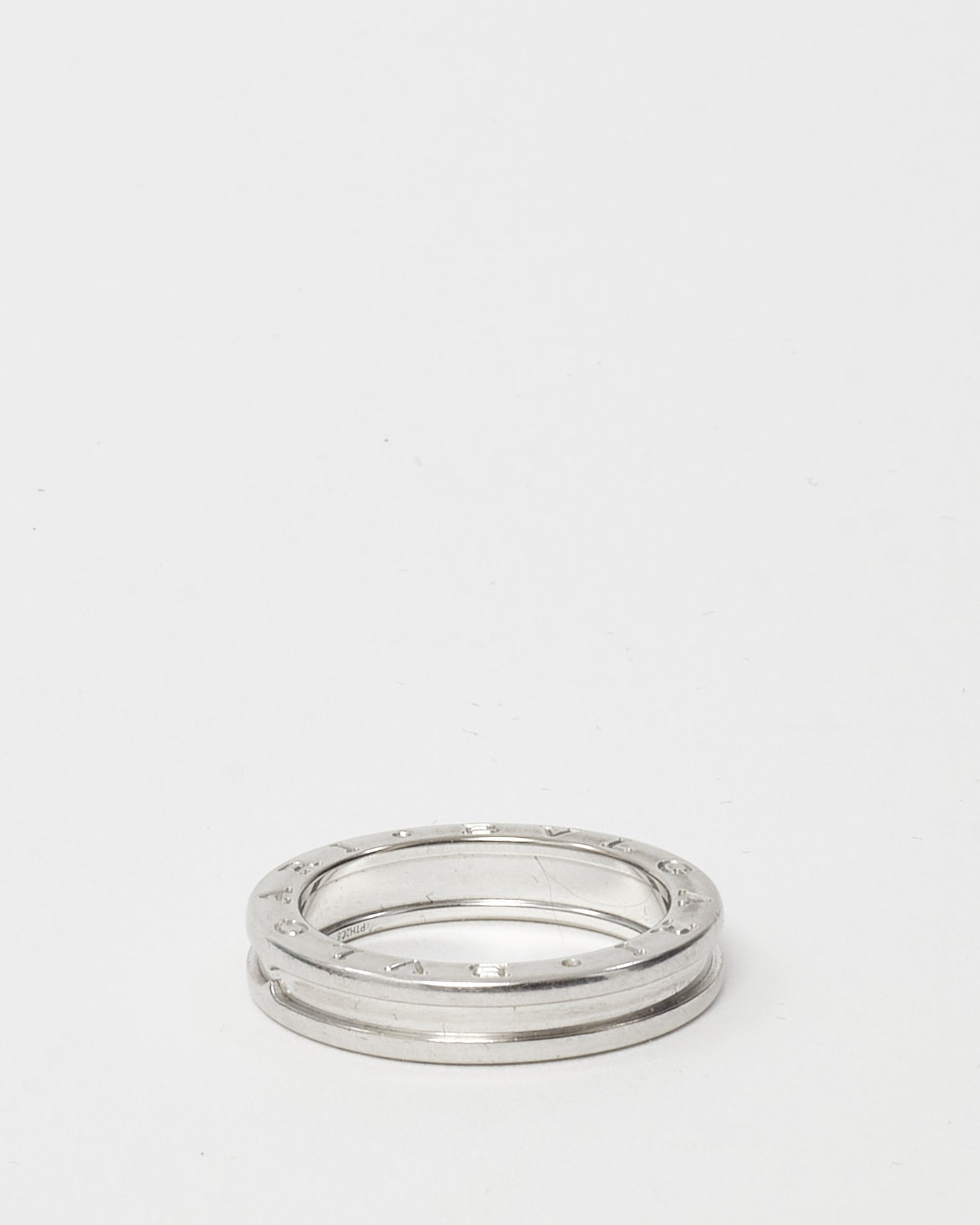 Bulgari 18K White Gold B Zero1 One Band Ring - 60