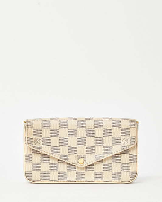 Louis Vuitton Damier Azur Coated Canvas Felicie Pochette Crossbody Bag