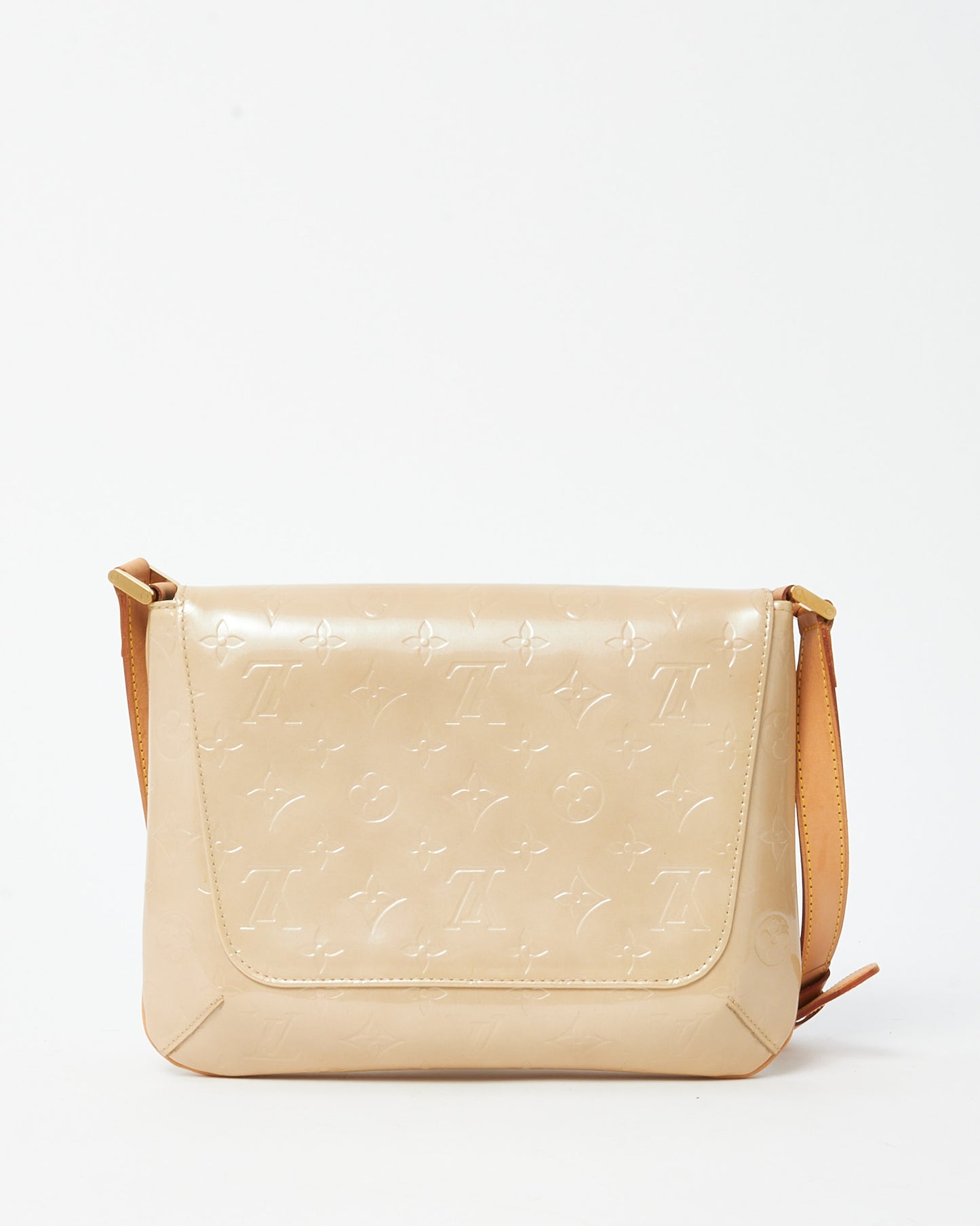 Louis Vuitton Beige Monogram Vernis Patent Leather Thompson Street Shoulder Bag