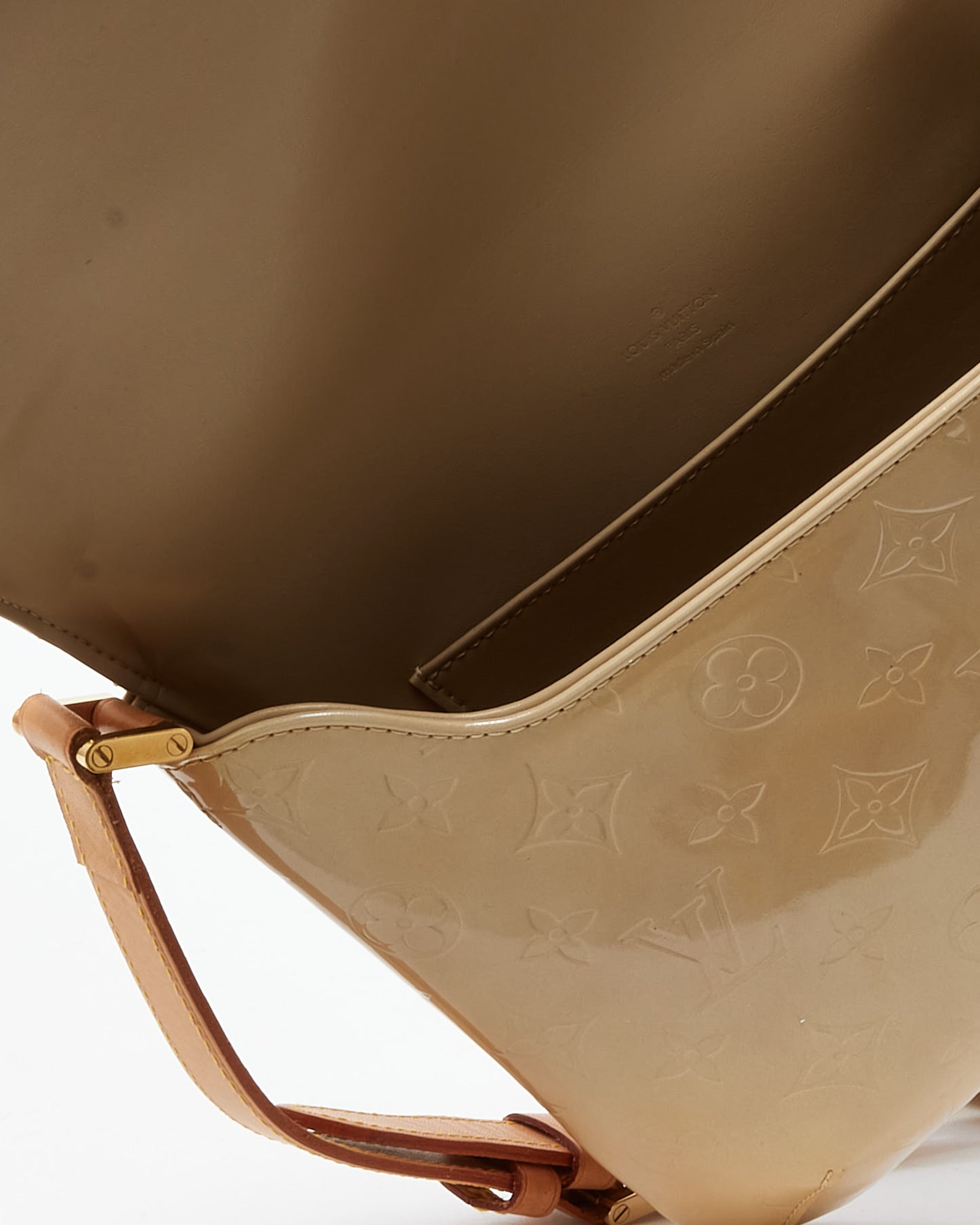 Louis Vuitton Beige Monogram Vernis Patent Leather Thompson Street Shoulder Bag