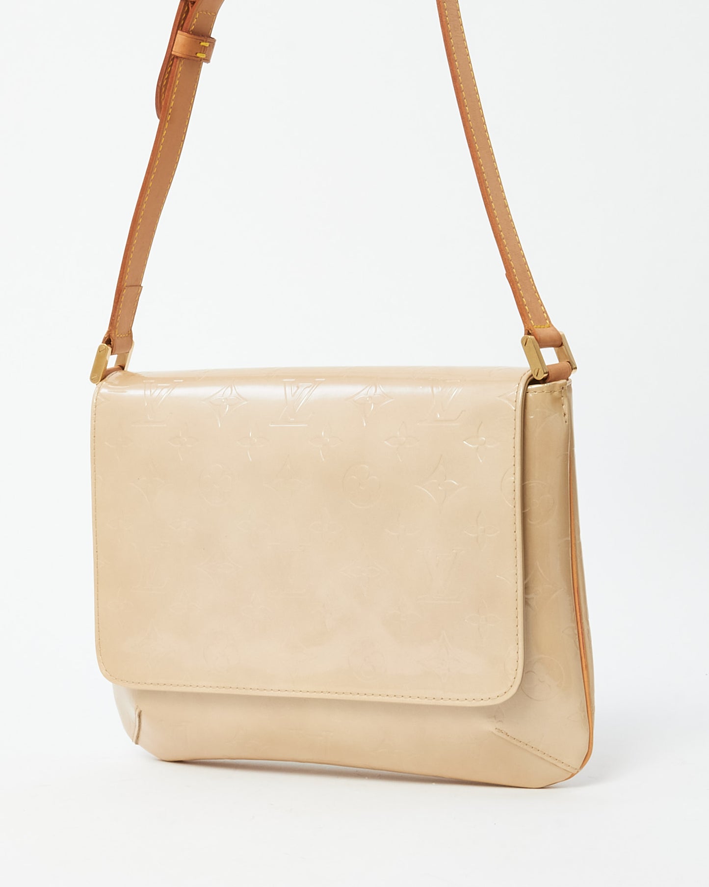 Louis Vuitton Beige Monogram Vernis Patent Leather Thompson Street Shoulder Bag