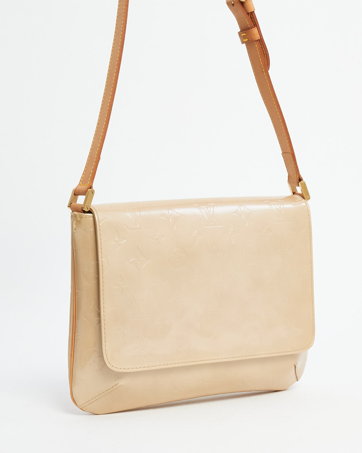 Louis Vuitton Beige Monogram Vernis Patent Leather Thompson Street Shoulder Bag