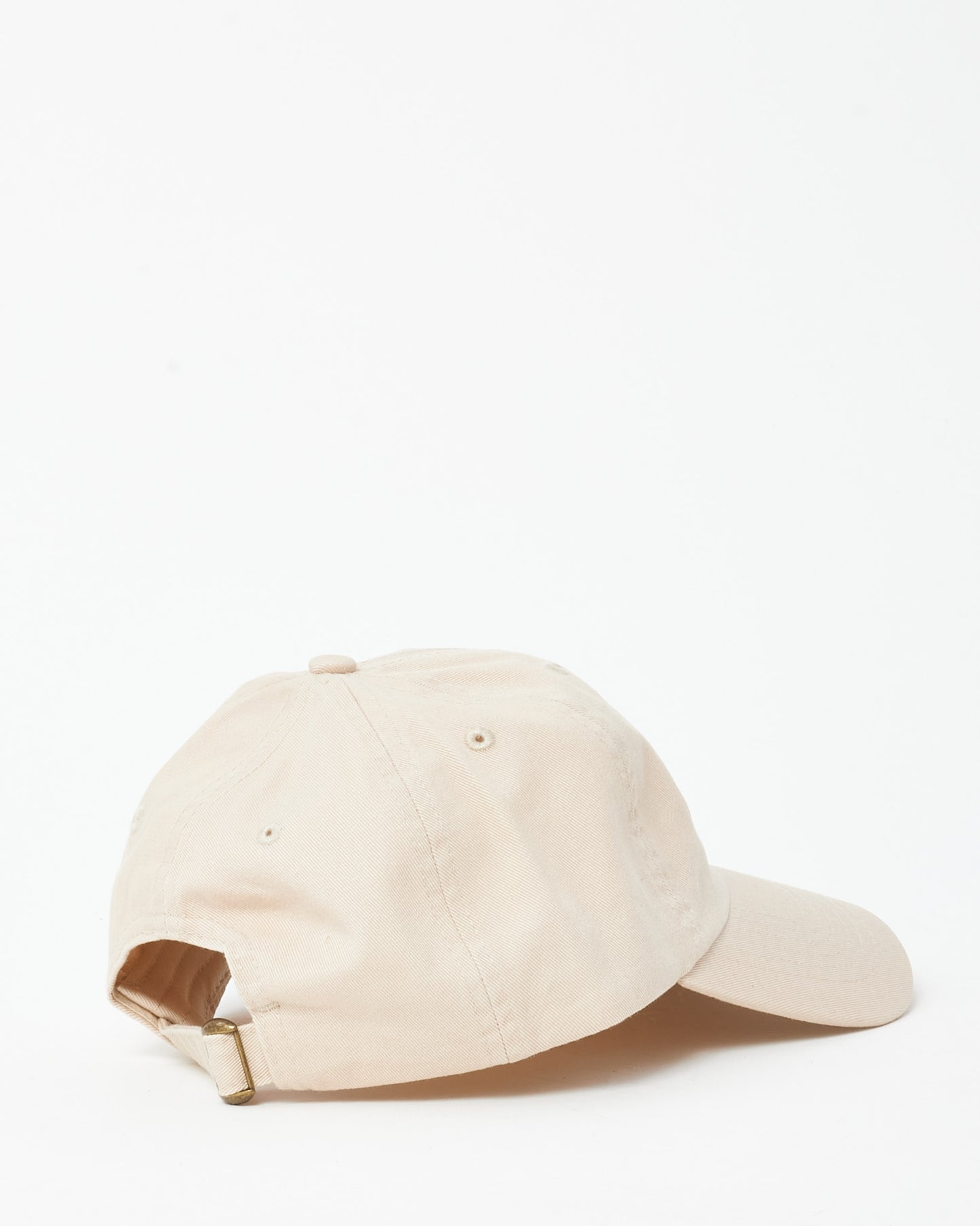 Retyche Beige & White Cursive Logo Baseball Cap - O/S