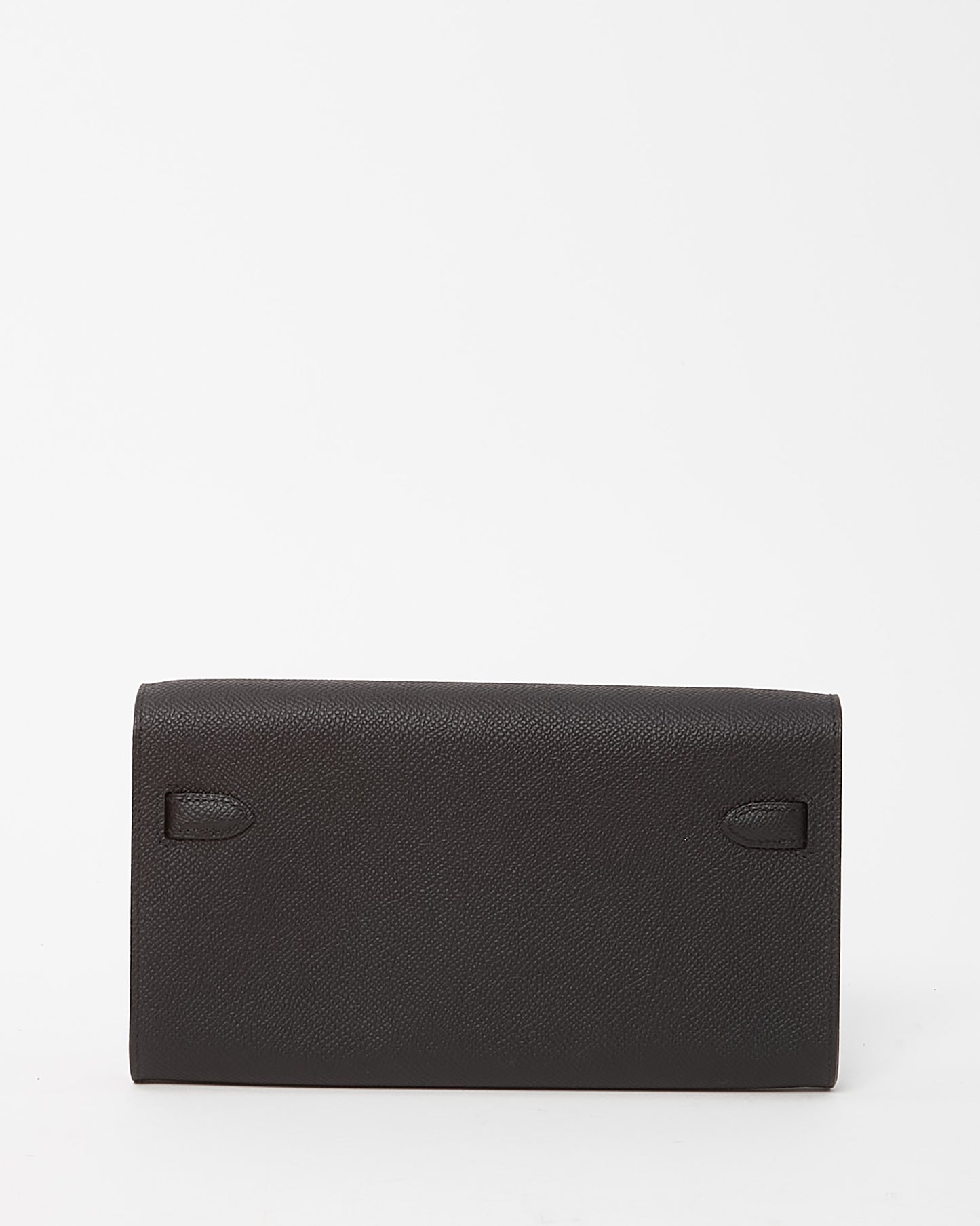 Hermès Black Epsom Leather GHW Kelly To Go Wallet Crossbody Bag