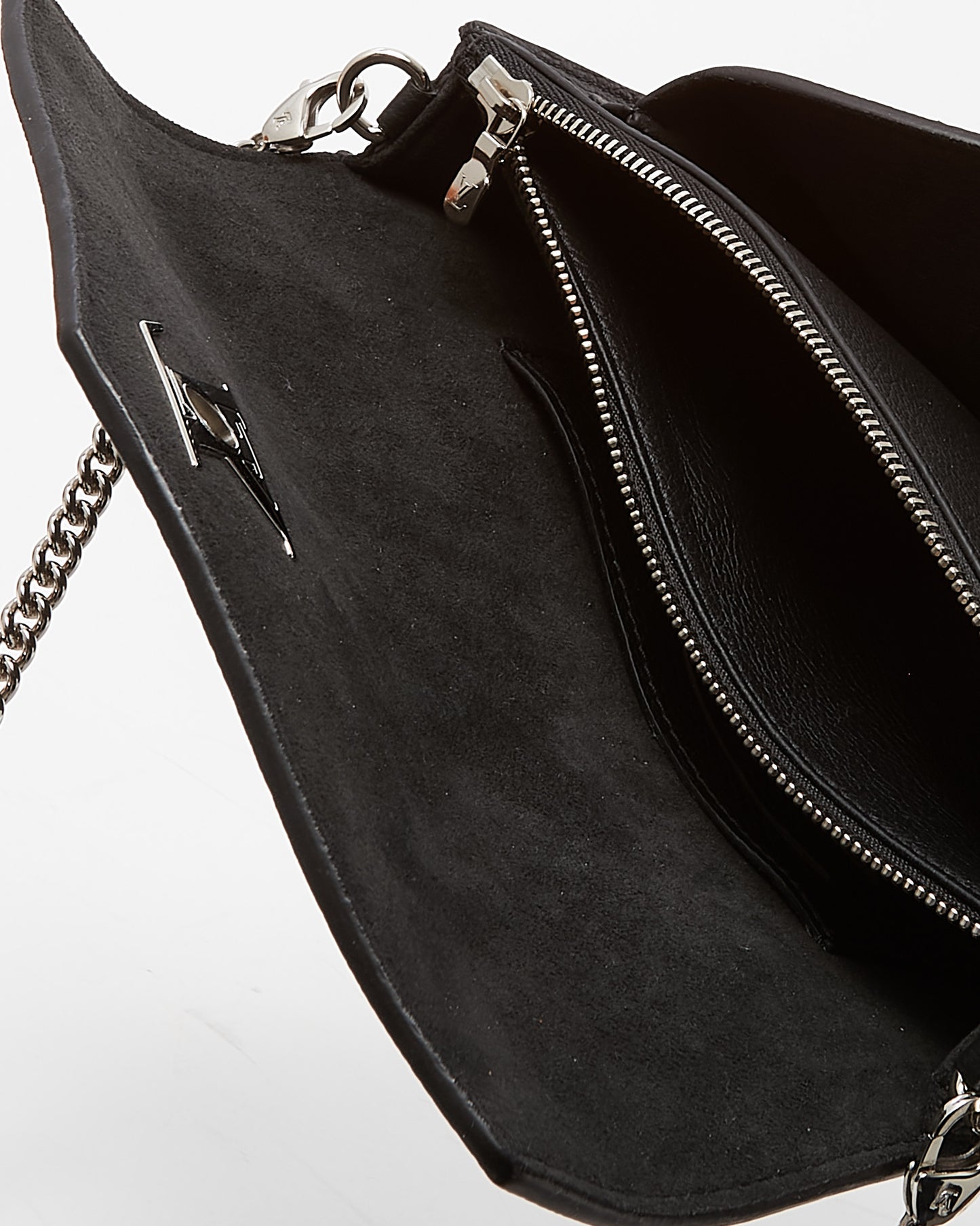 Louis Vuitton Black Calf Leather Mylockme SHW Chain Pochette Bag