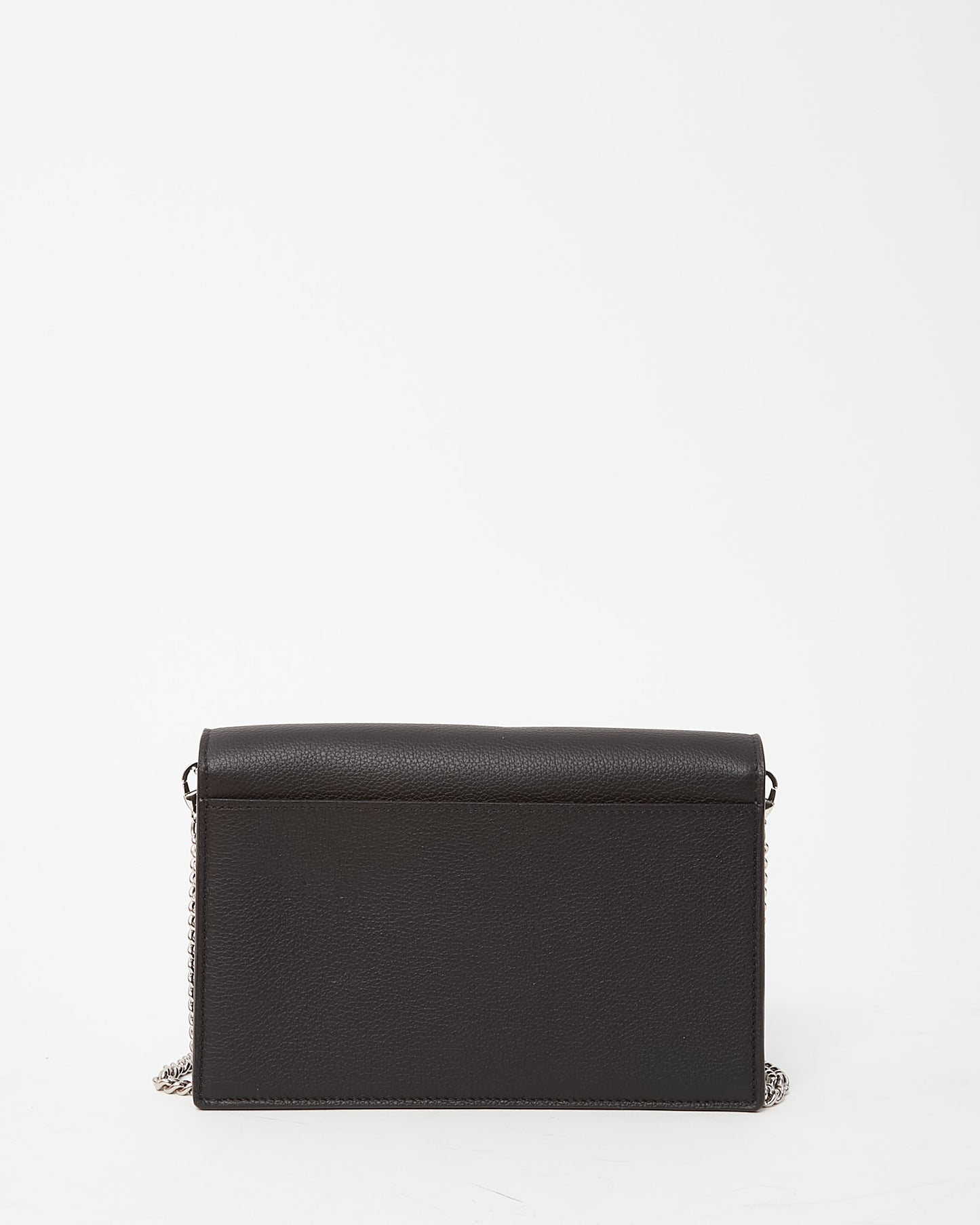 Louis Vuitton Black Calf Leather Mylockme SHW Chain Pochette Bag