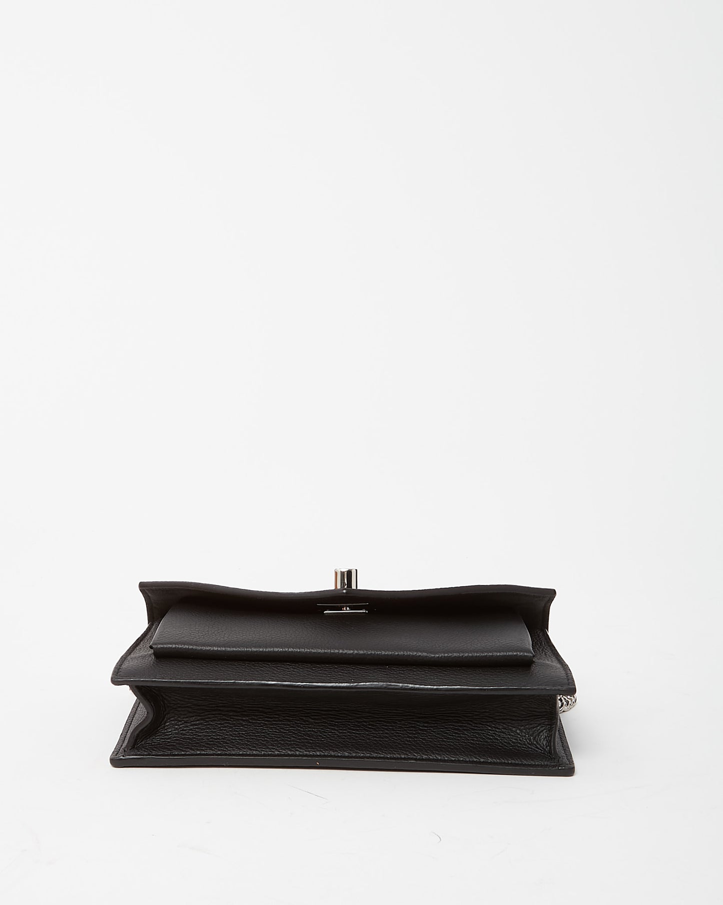 Louis Vuitton Black Calf Leather Mylockme SHW Chain Pochette Bag