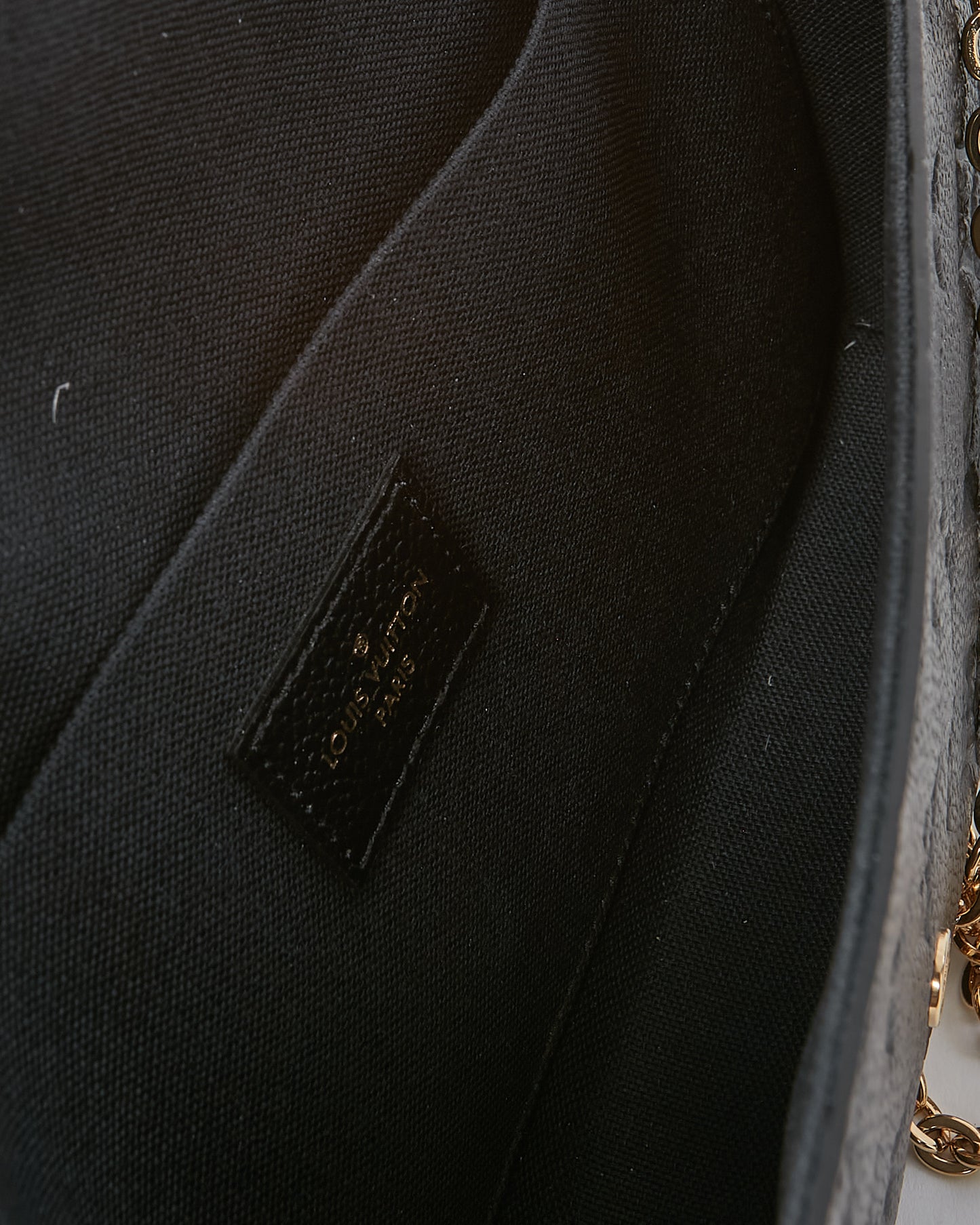 Louis Vuitton Black Monogram Empreinte Leather Felicie Pochette Bag