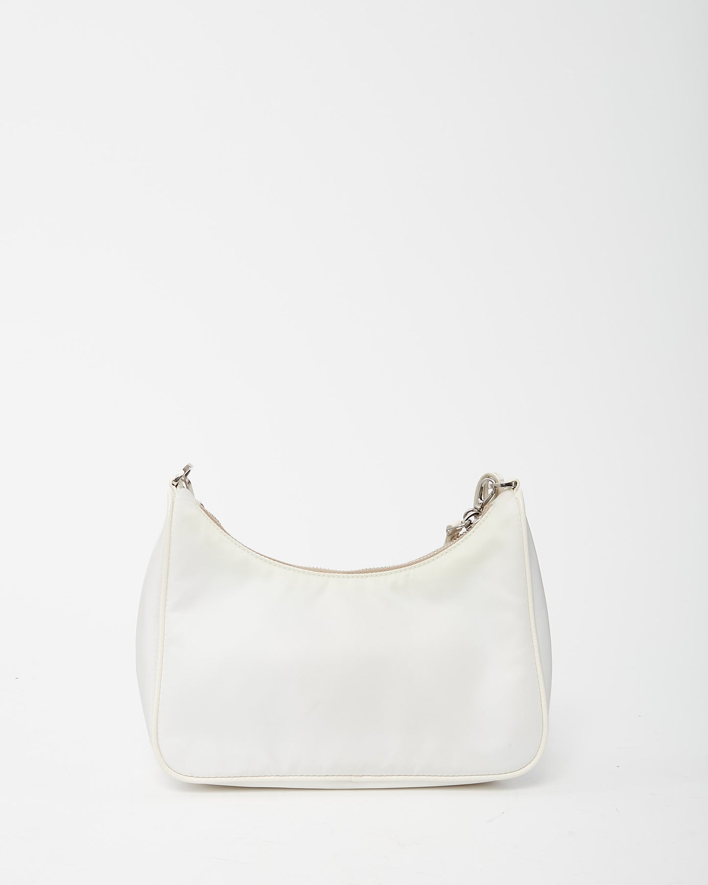Prada White and Beige Re-Nylon 2005 Re-Edition Crossbody Bag