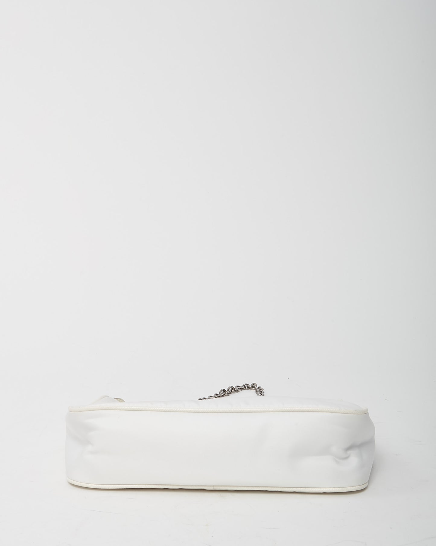 Prada White and Beige Re-Nylon 2005 Re-Edition Crossbody Bag