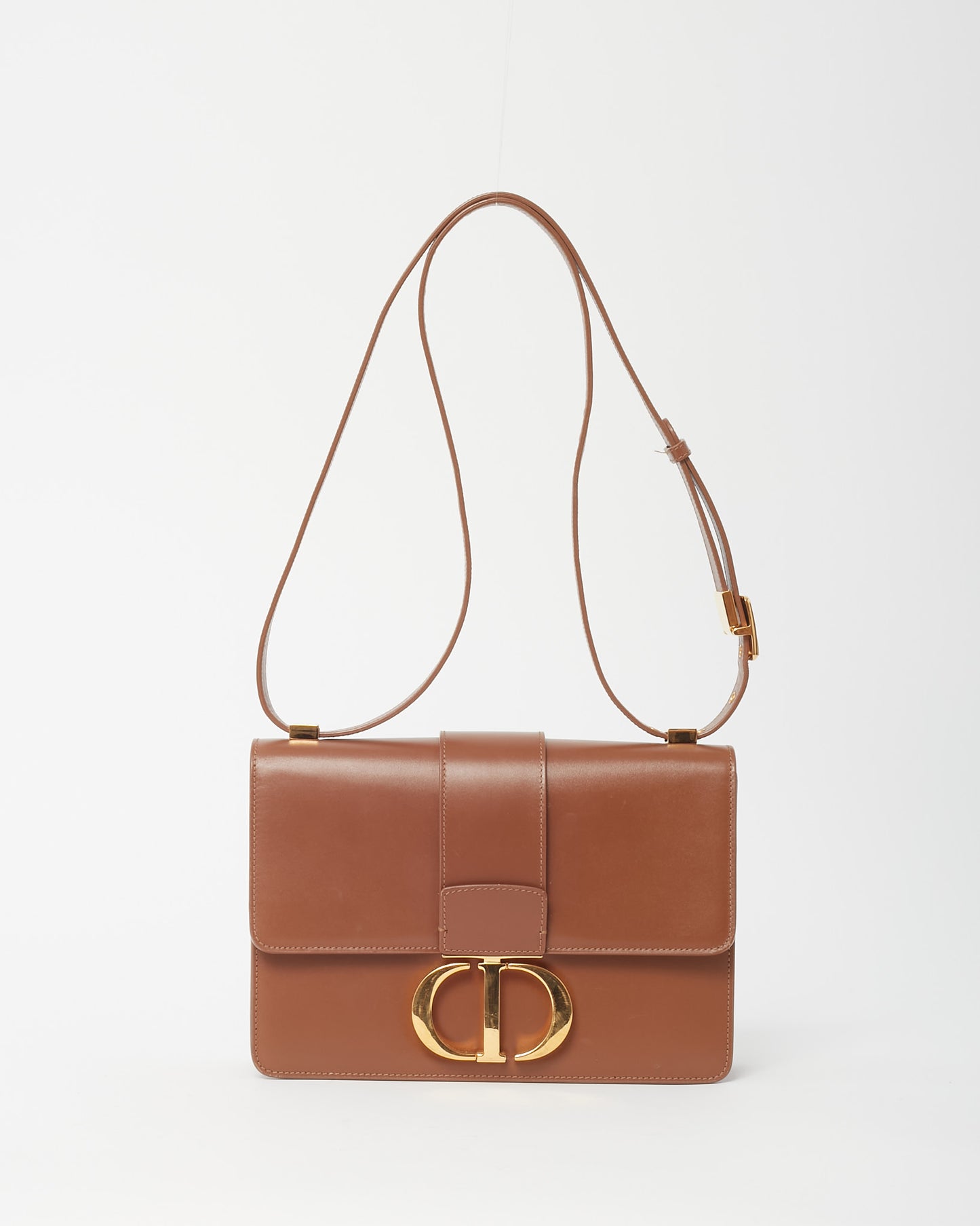 Dior Brown Calfskin Leather 30 Montaigne Bag GHW