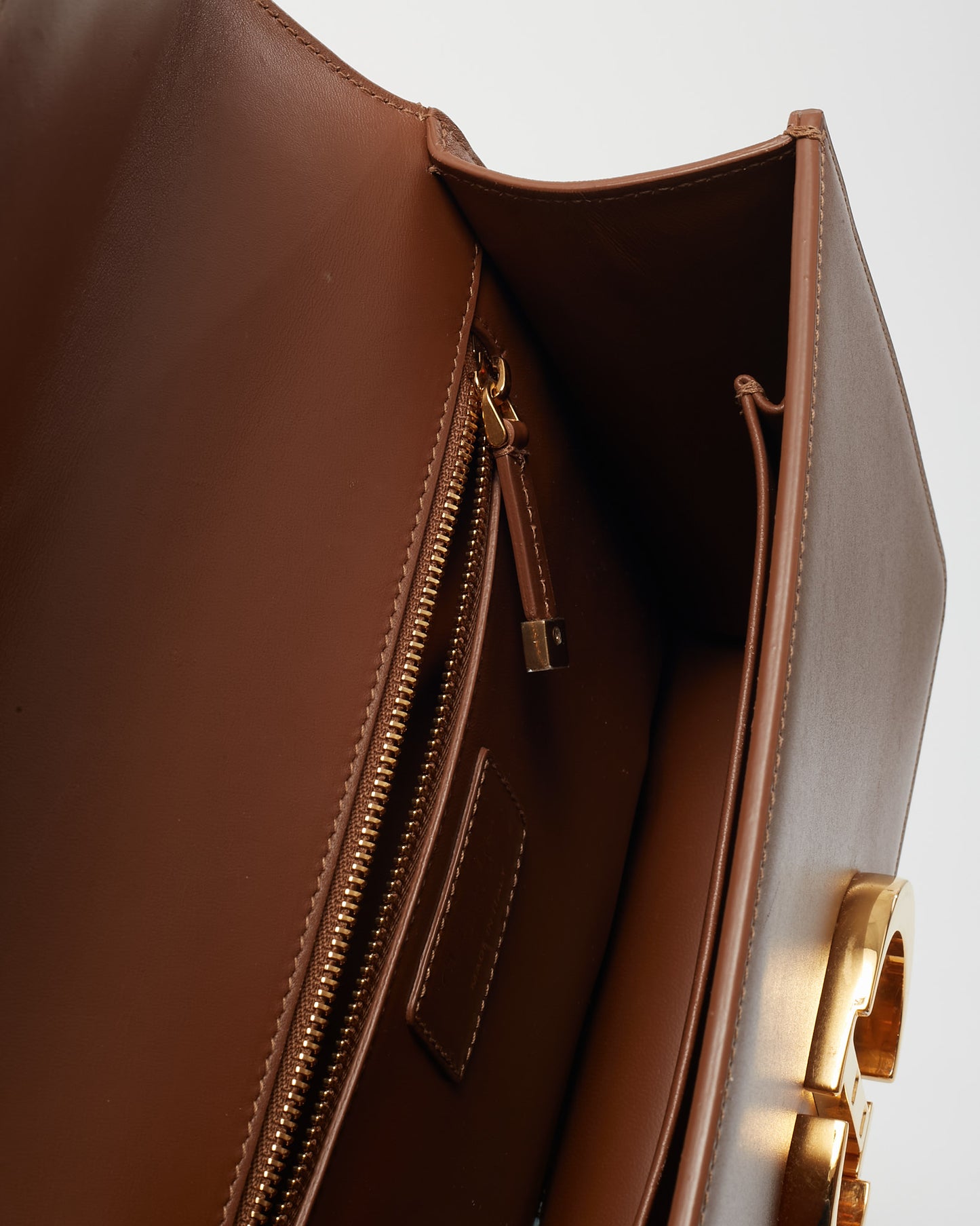 Dior Brown Calfskin Leather 30 Montaigne Bag GHW