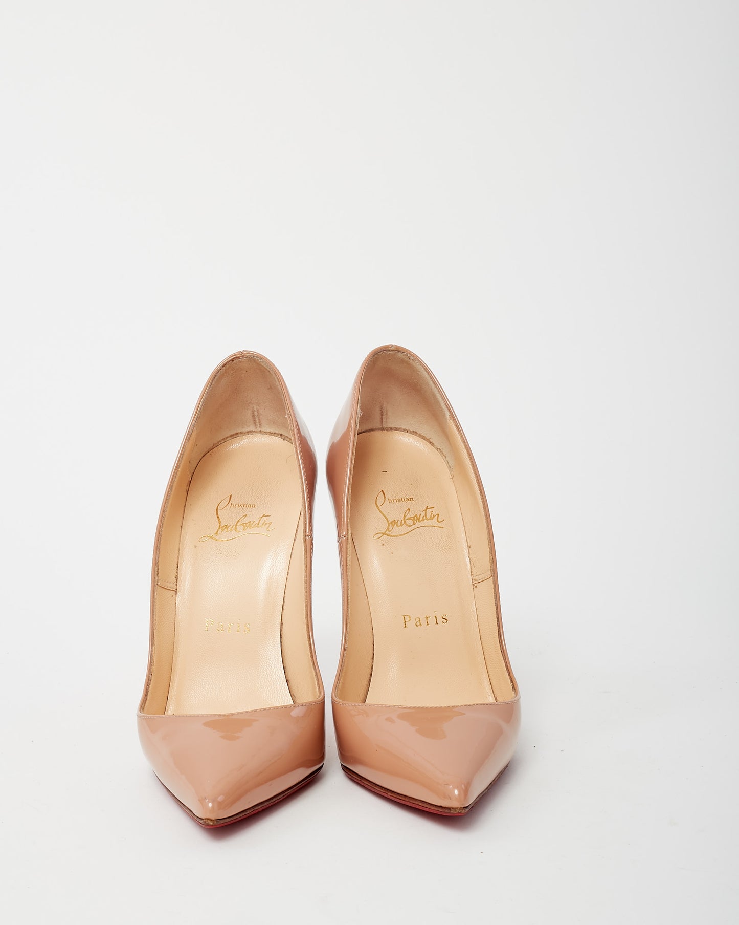 Christian Louboutin Nude Patent Leather So Kate 120mm Pumps - 35.5