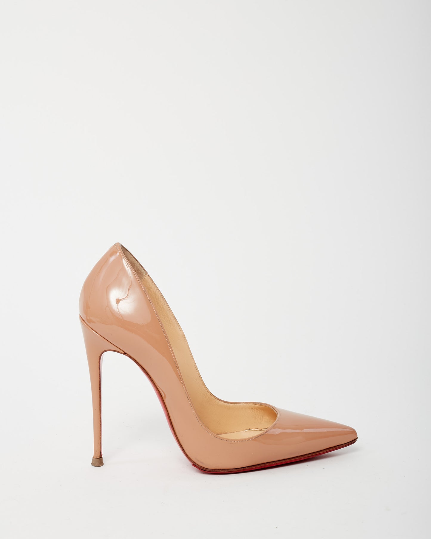 Christian Louboutin Nude Patent Leather So Kate 120mm Pumps - 35.5