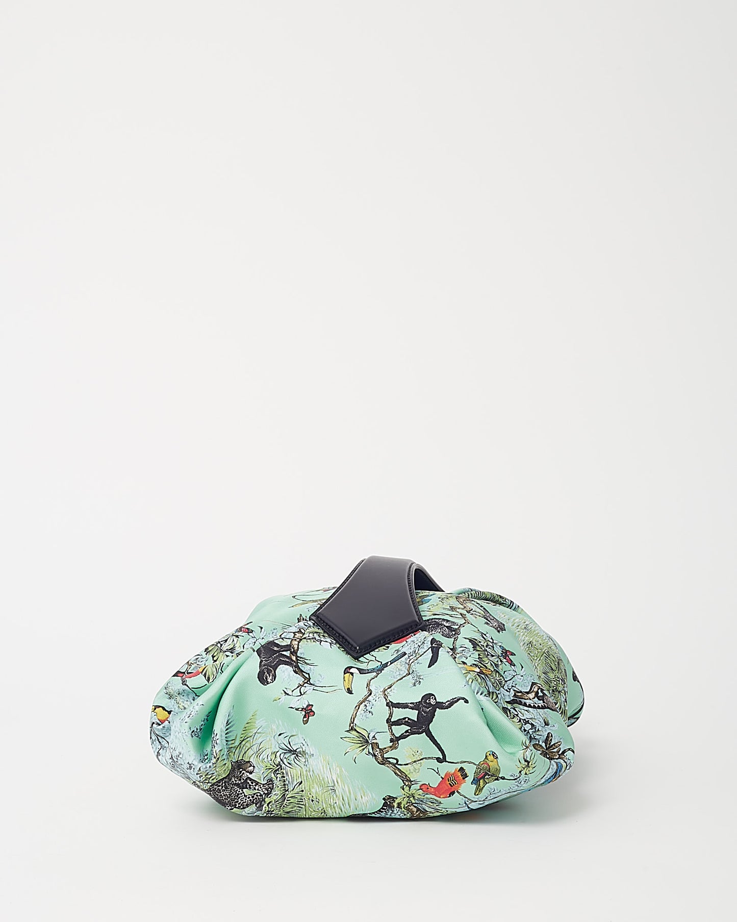 Hermès Bleu du Nord and Bleu Indigo Equateur Printed Silk Balusoie Bag