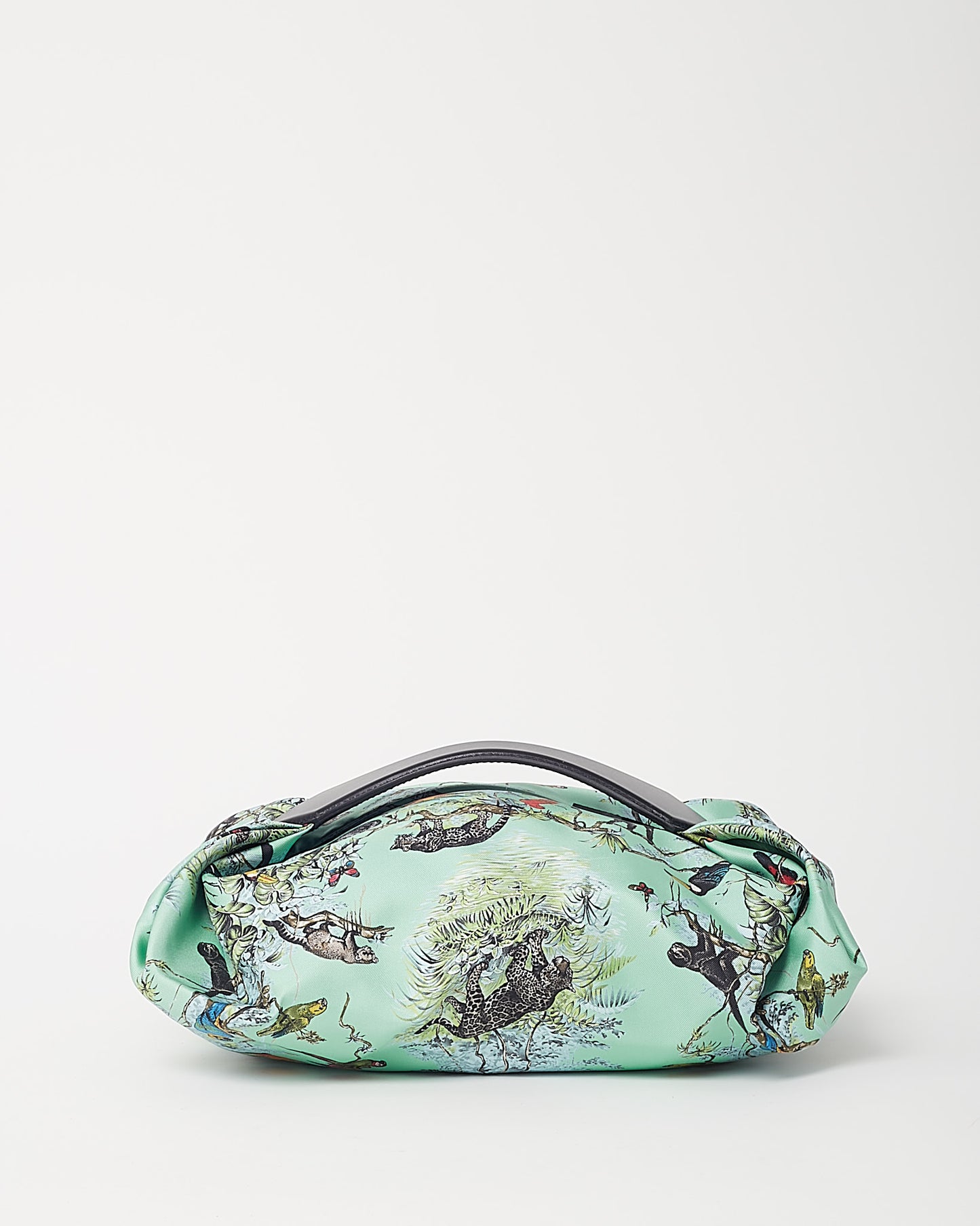 Hermès Bleu du Nord and Bleu Indigo Equateur Printed Silk Balusoie Bag