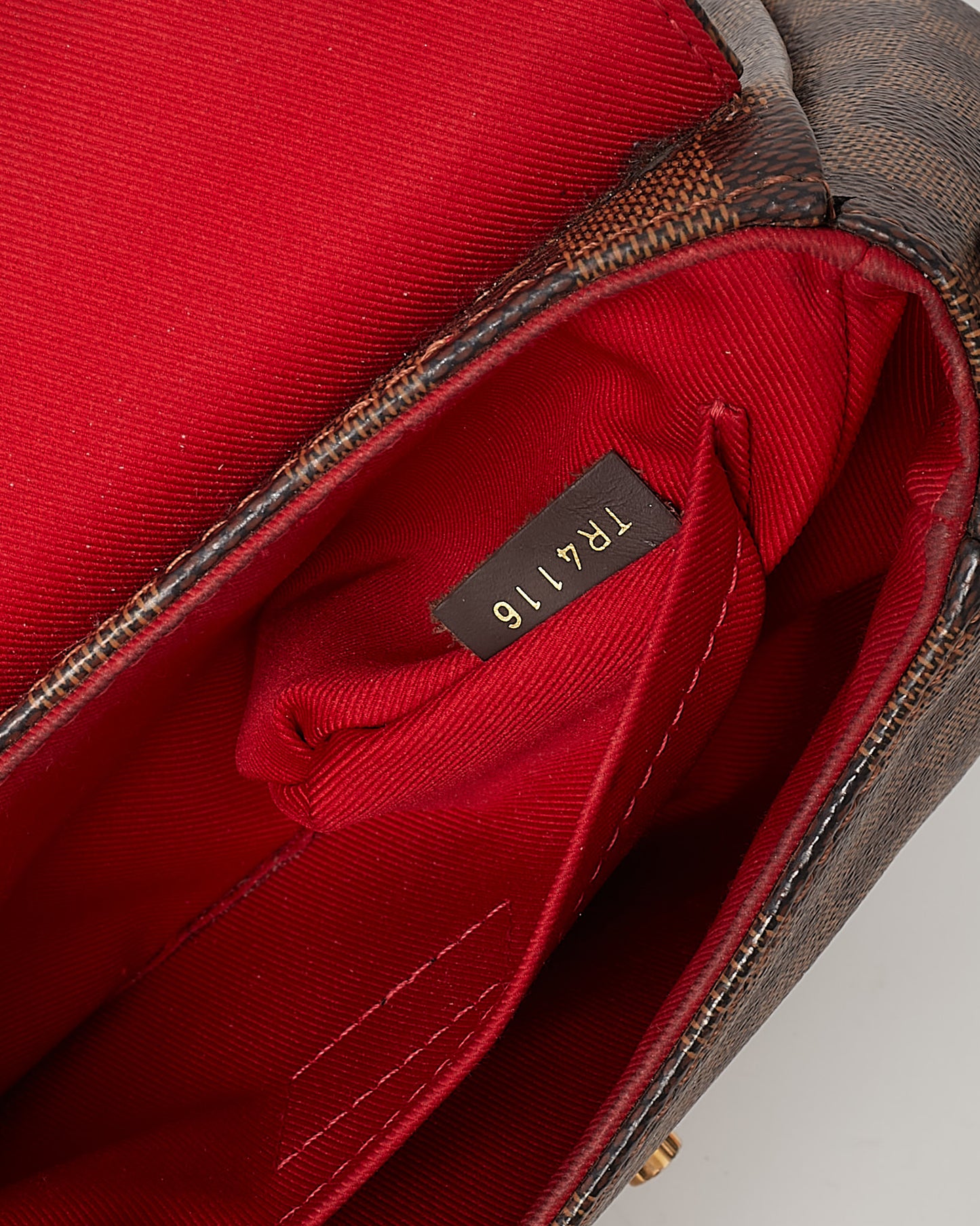 Louis Vuitton Damier Ebene Canvas Croisette Bag with Strap