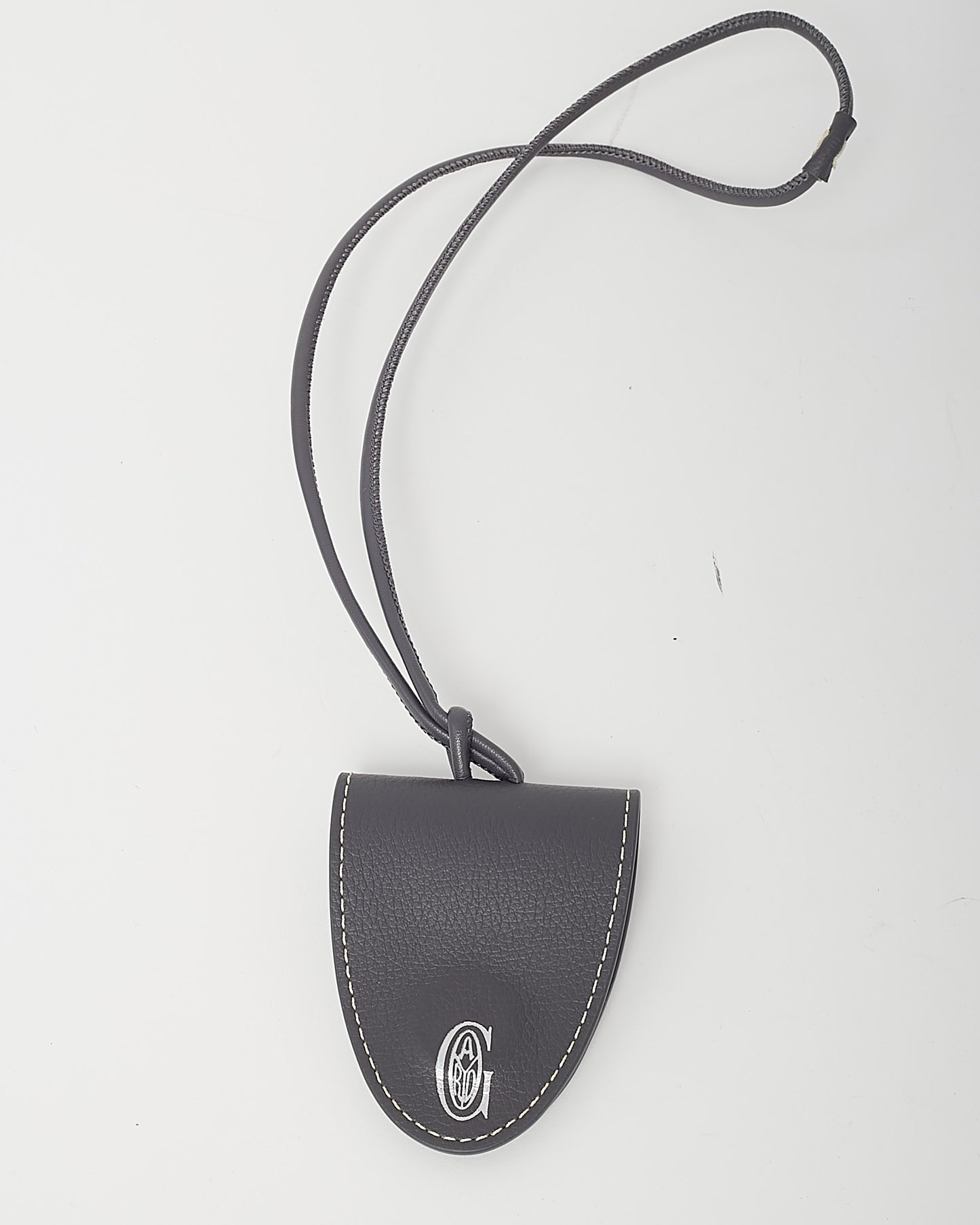 Goyard Grey Leather Croc Universel Bag Clip