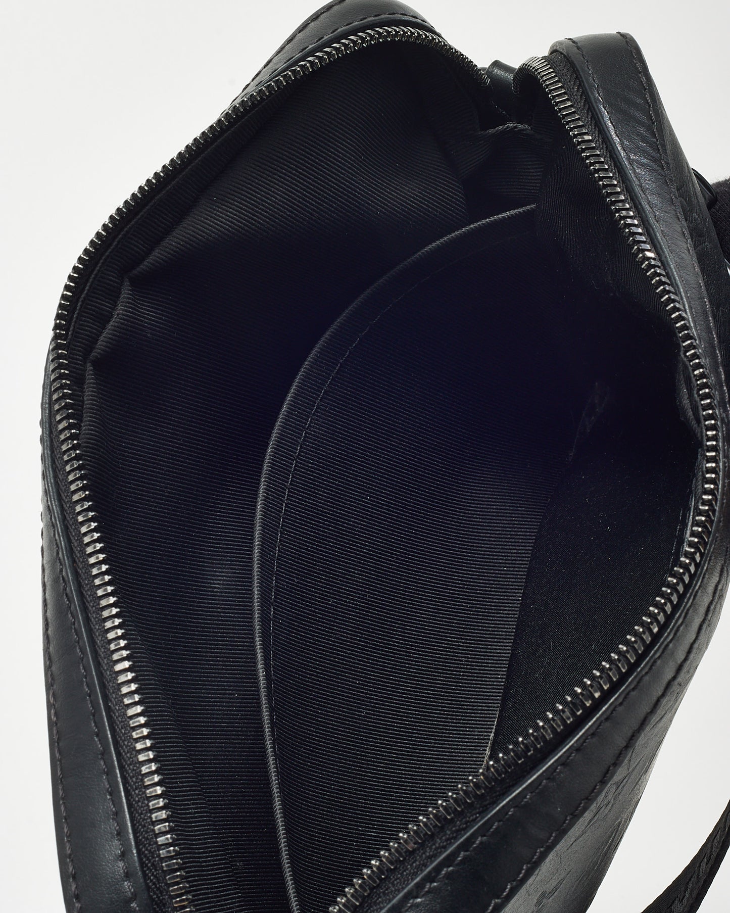 Louis Vuitton Black Monogram Shadow Leather Duo Messenger Bag