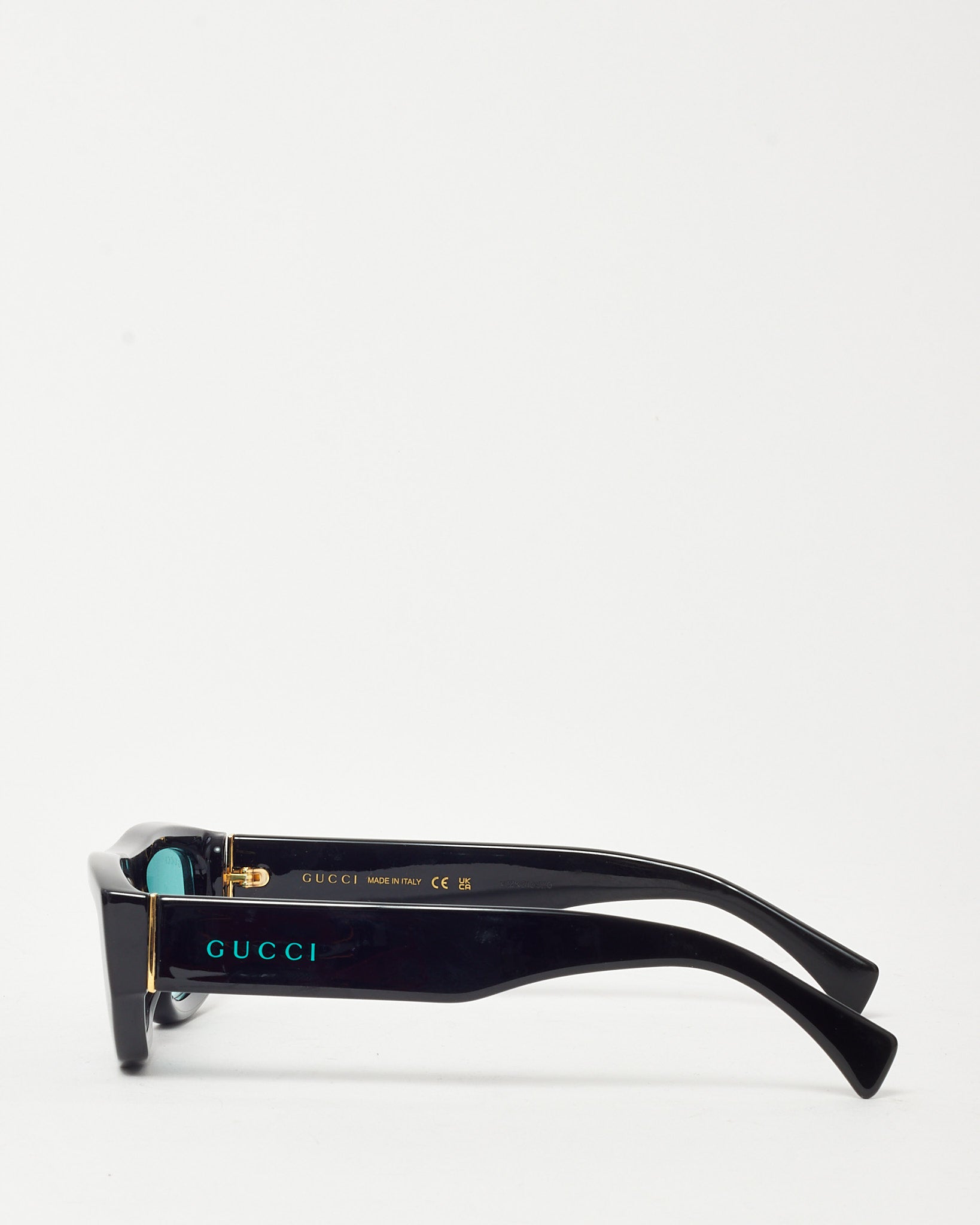 Buy Gucci Black Acetate Blue Lens GG 134/S Sunglasses