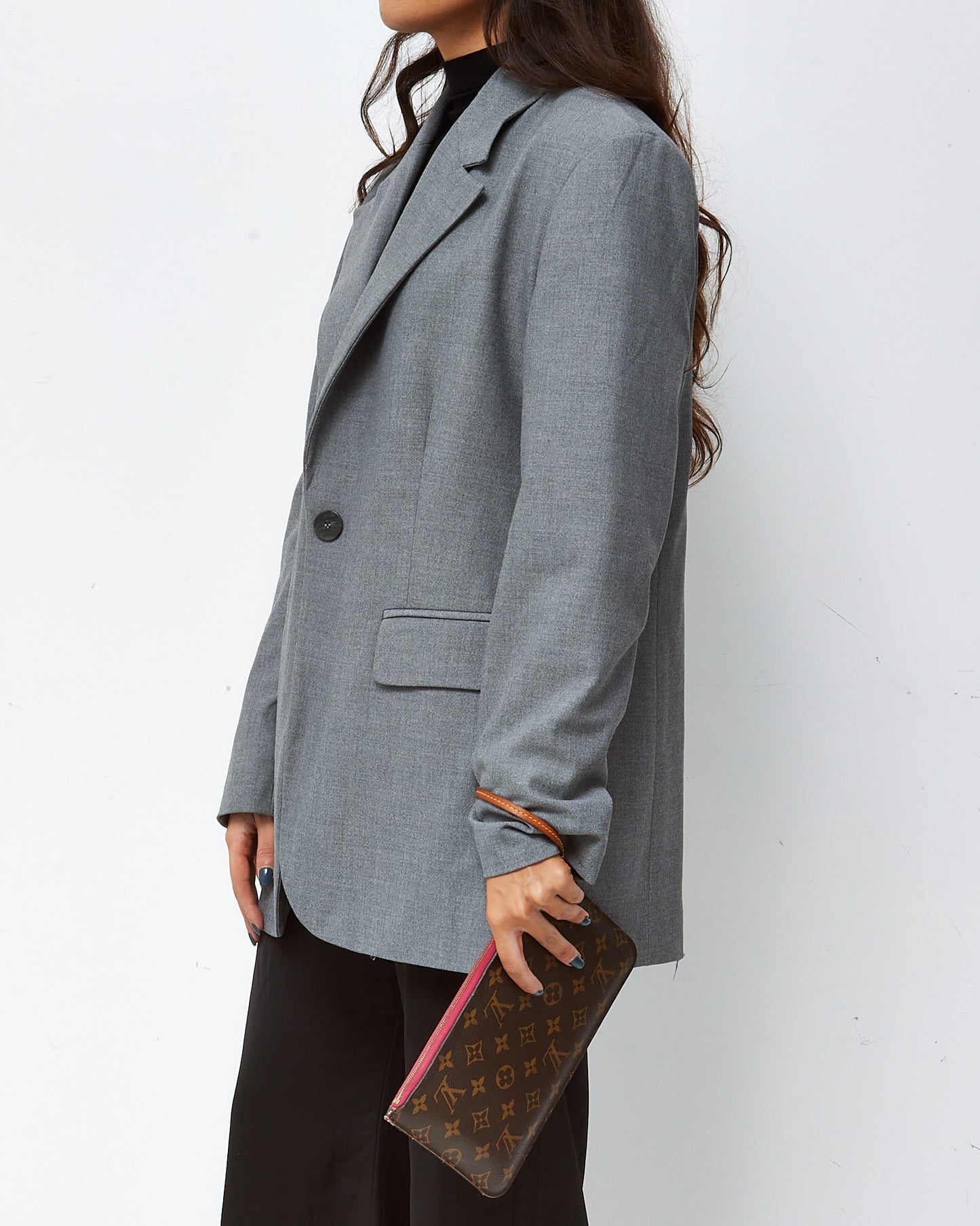 Louis Vuitton Monogram Coated Canvas Neverfull Pouch