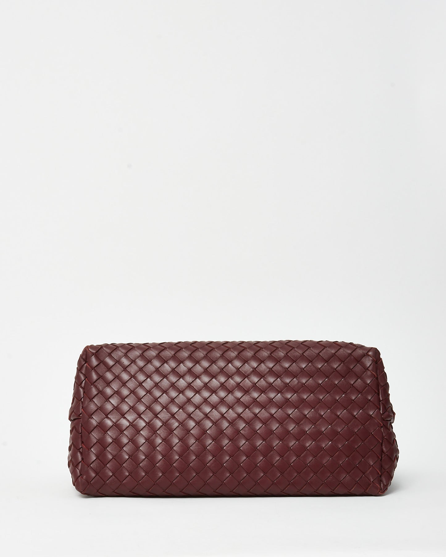 Bottega Veneta Red Barolo Intrecciato Leather Large Andiamo Bag