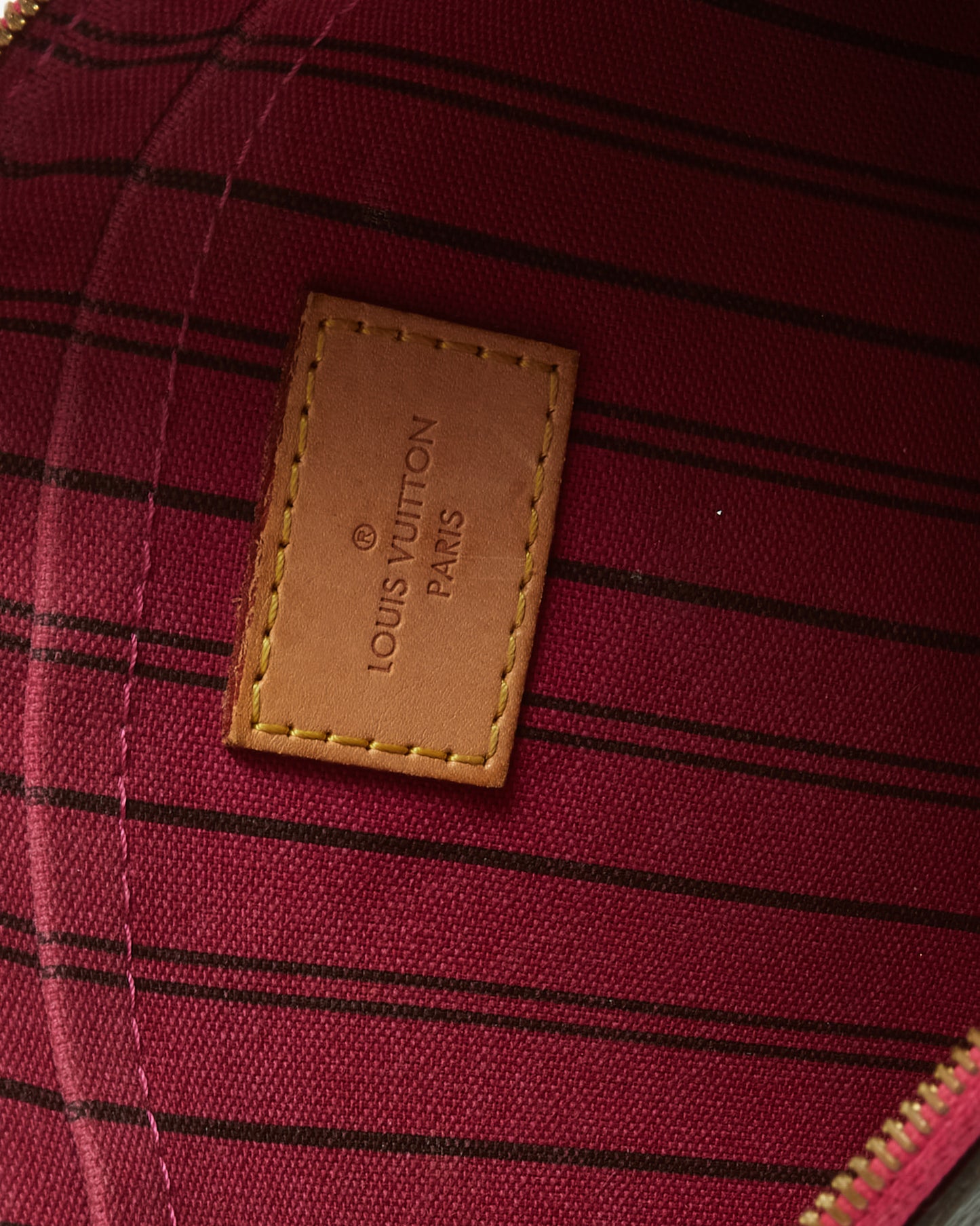 Louis Vuitton Monogram Coated Canvas Neverfull Pouch