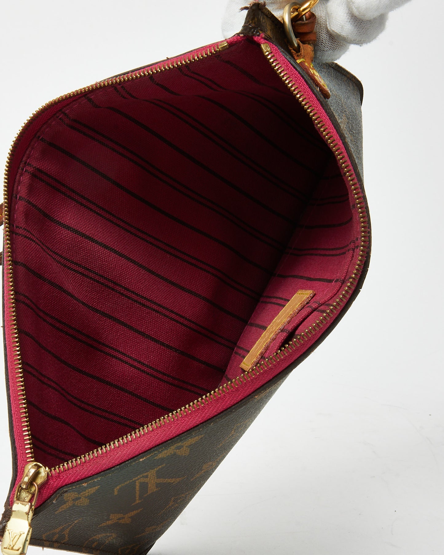 Louis Vuitton Monogram Coated Canvas Neverfull Pouch